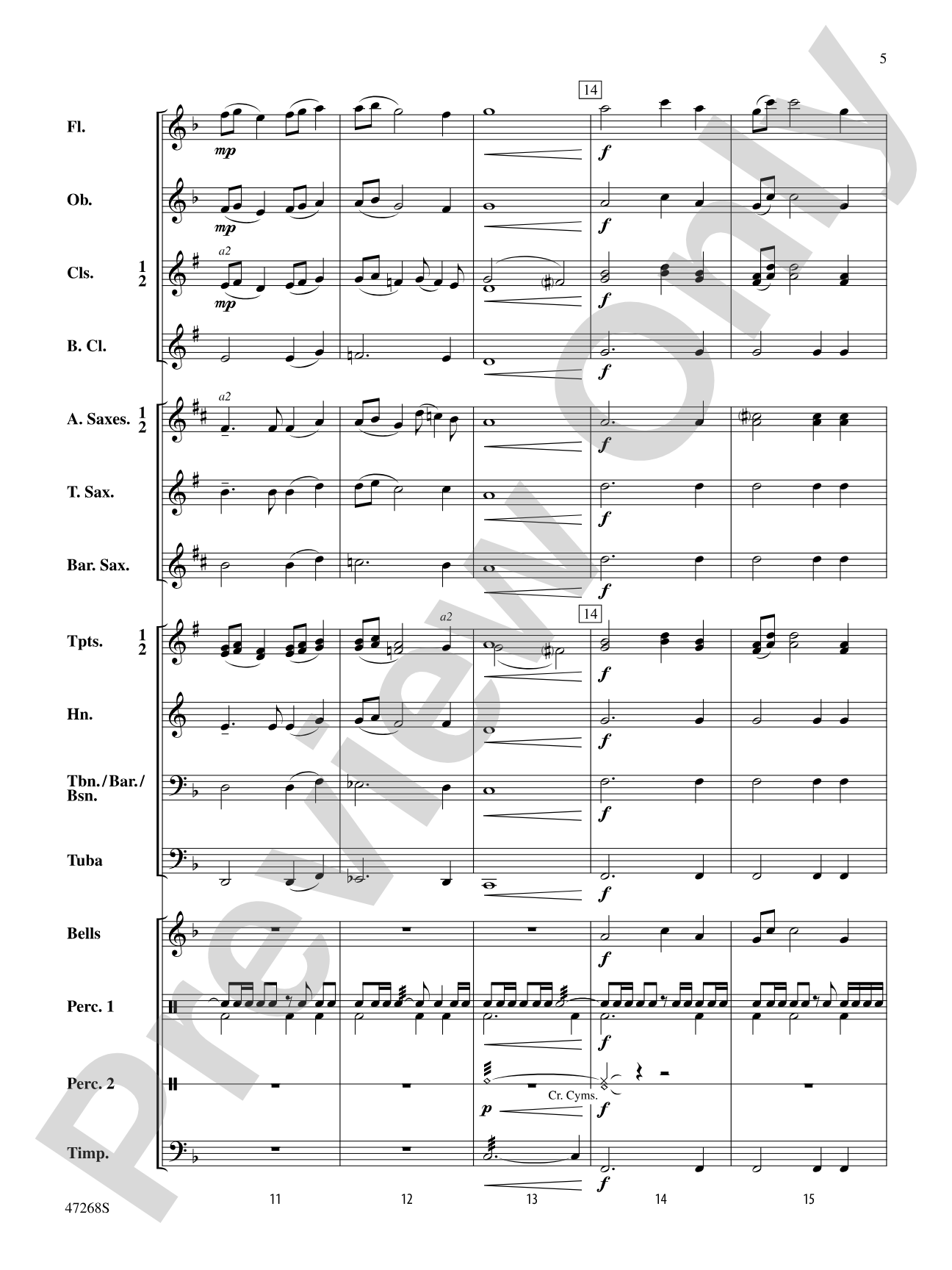 Lakeside: Concert Band Conductor Score & Parts