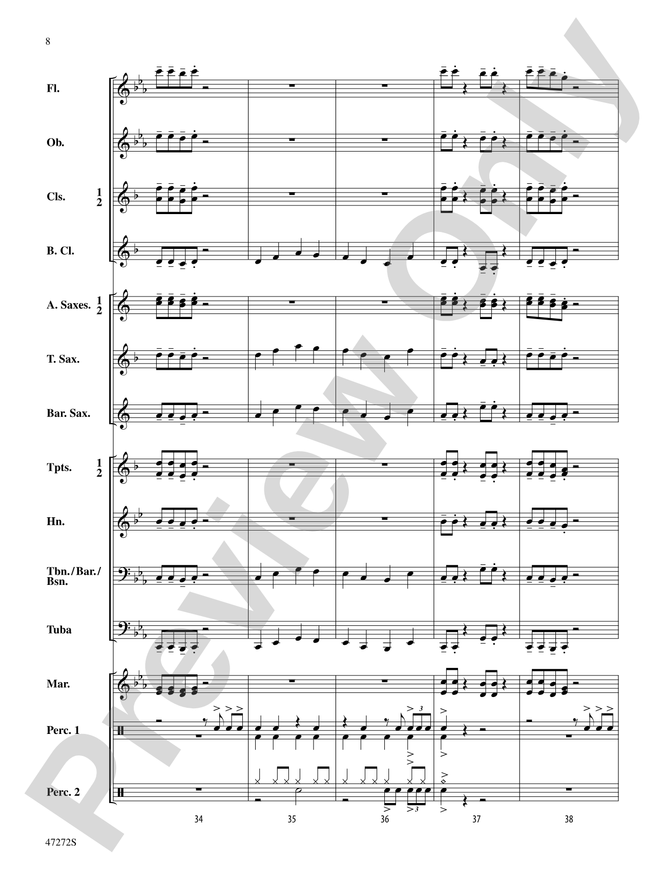 We Be Jammin': Concert Band Conductor Score & Parts