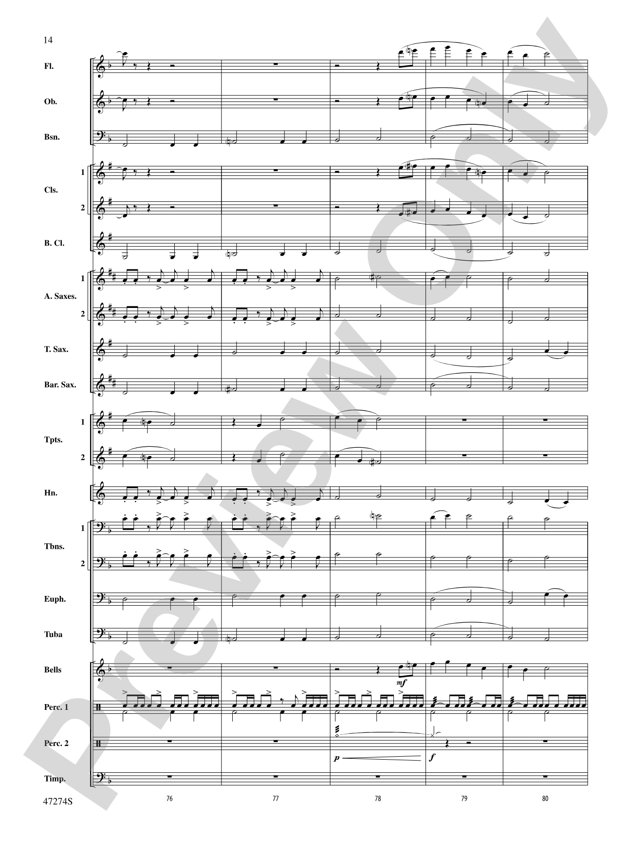 Hawkeye Overture: Concert Band Conductor Score & Parts