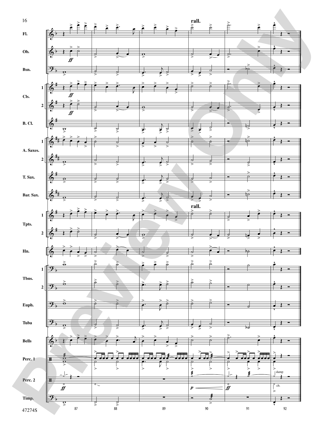 Hawkeye Overture: Concert Band Conductor Score & Parts