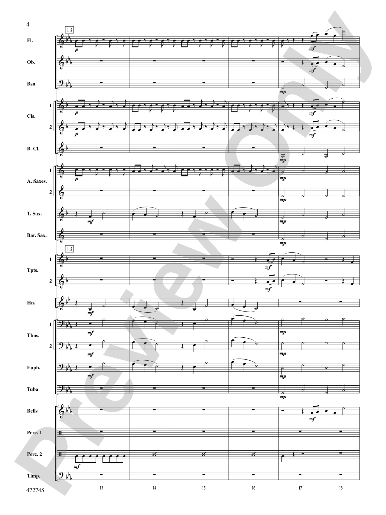 Hawkeye Overture: Concert Band Conductor Score & Parts