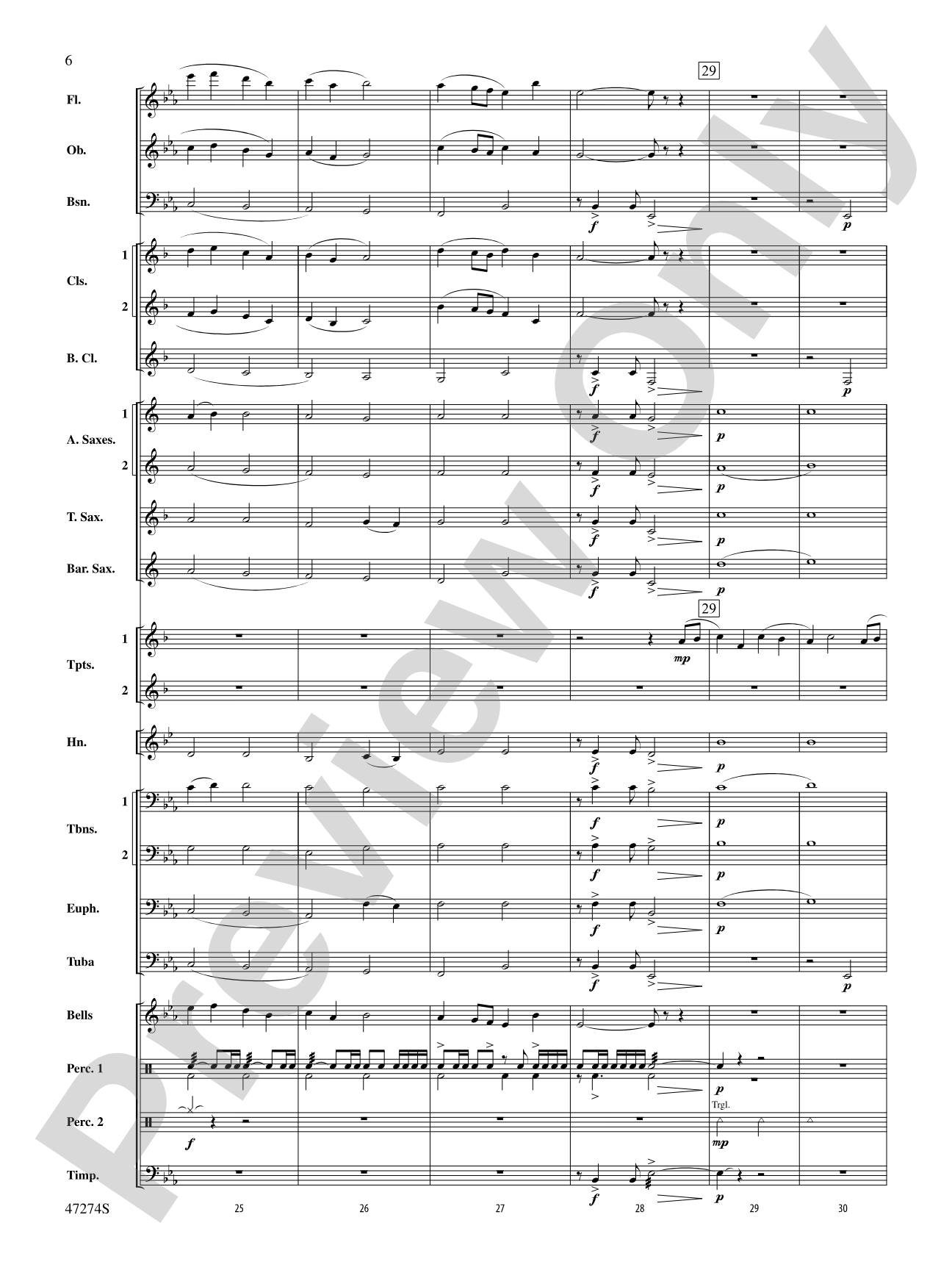 Hawkeye Overture: Concert Band Conductor Score & Parts