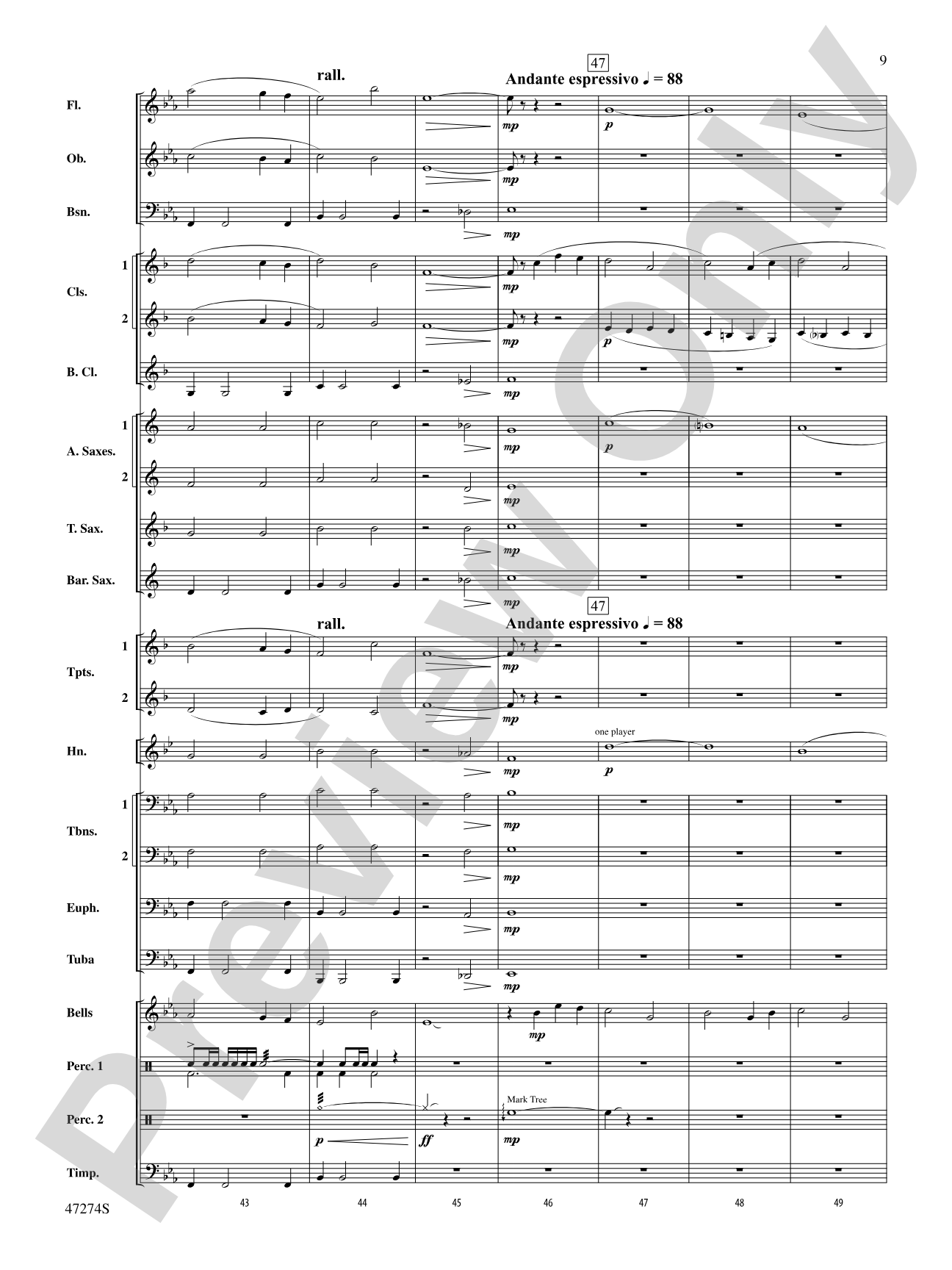 Hawkeye Overture: Concert Band Conductor Score & Parts