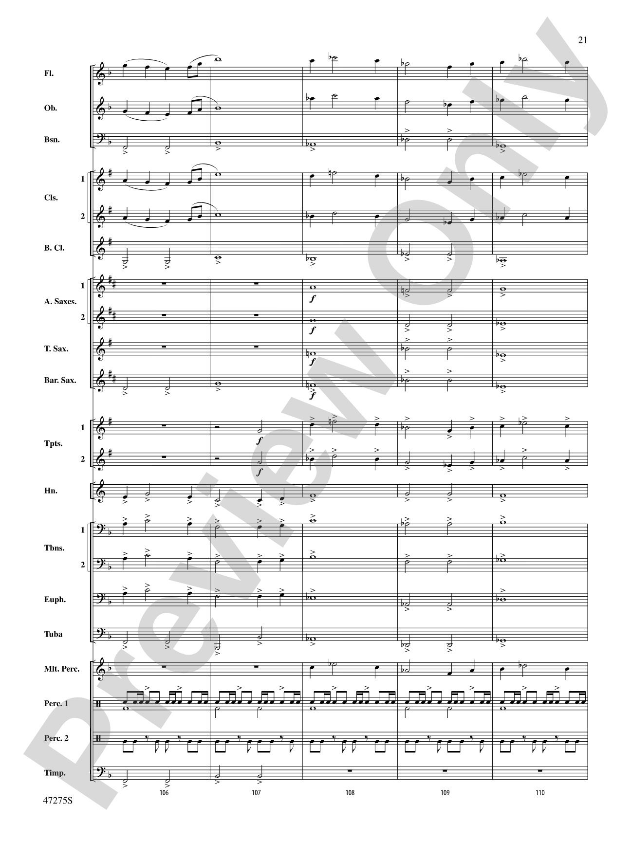 Power the Earth: Concert Band Conductor Score & Parts