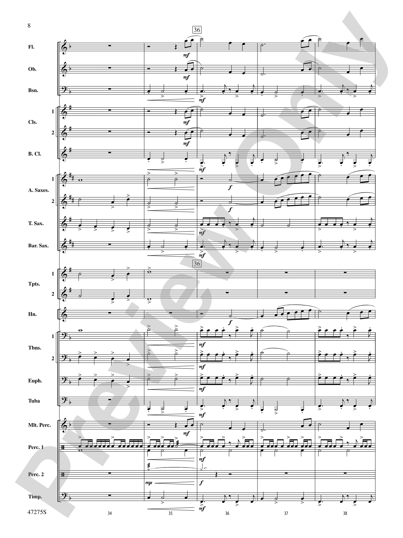 Power the Earth: Concert Band Conductor Score & Parts
