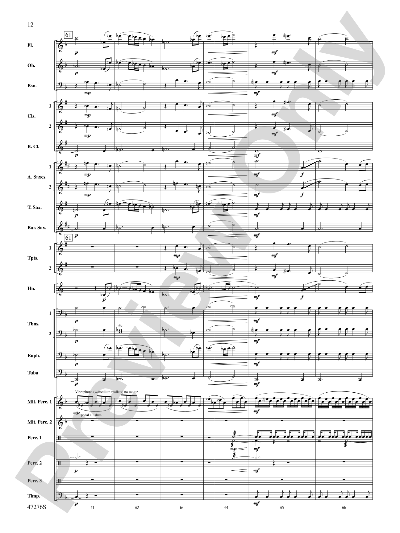 Journey: Concert Band Conductor Score & Parts