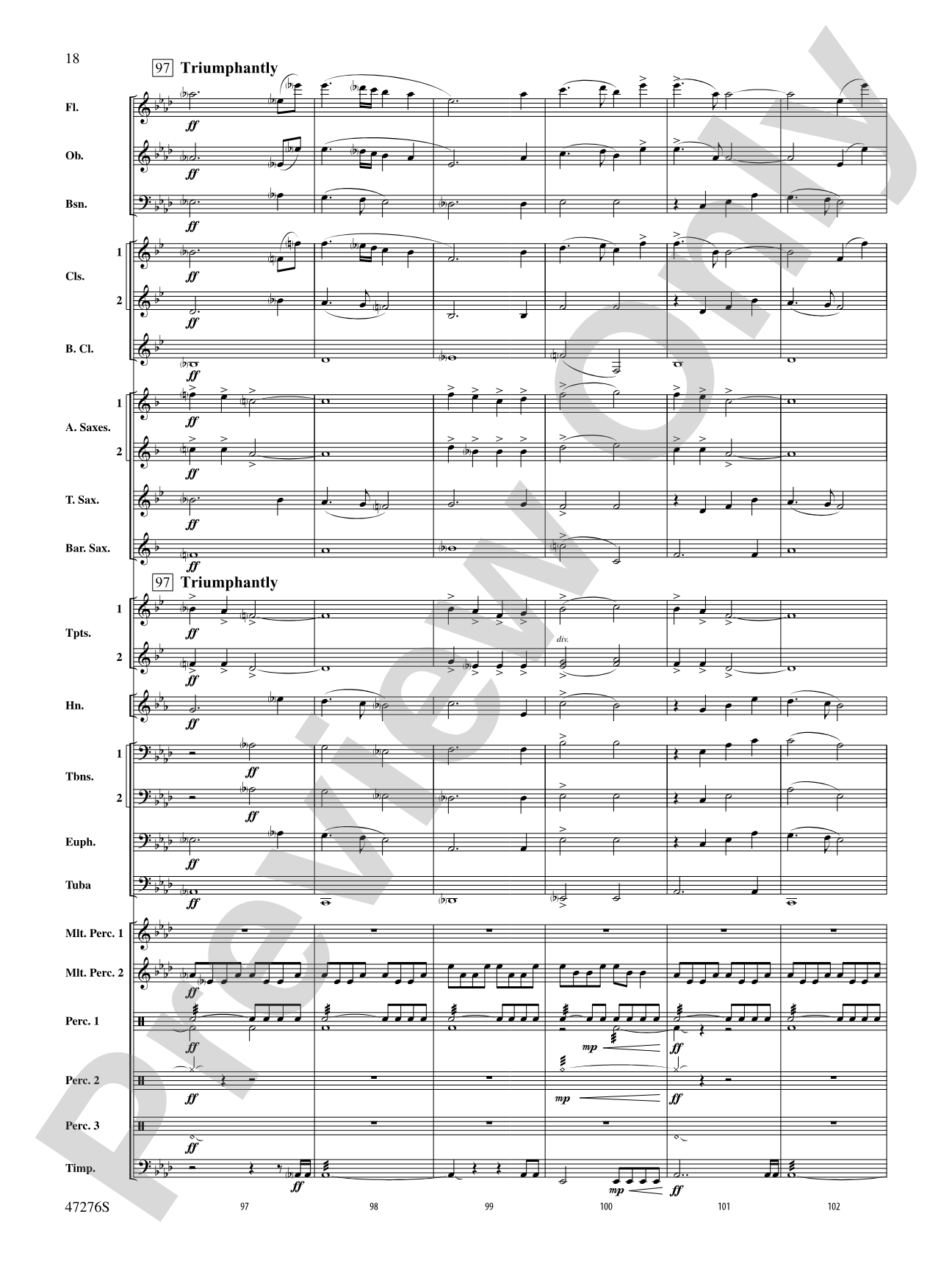 Journey: Concert Band Conductor Score & Parts