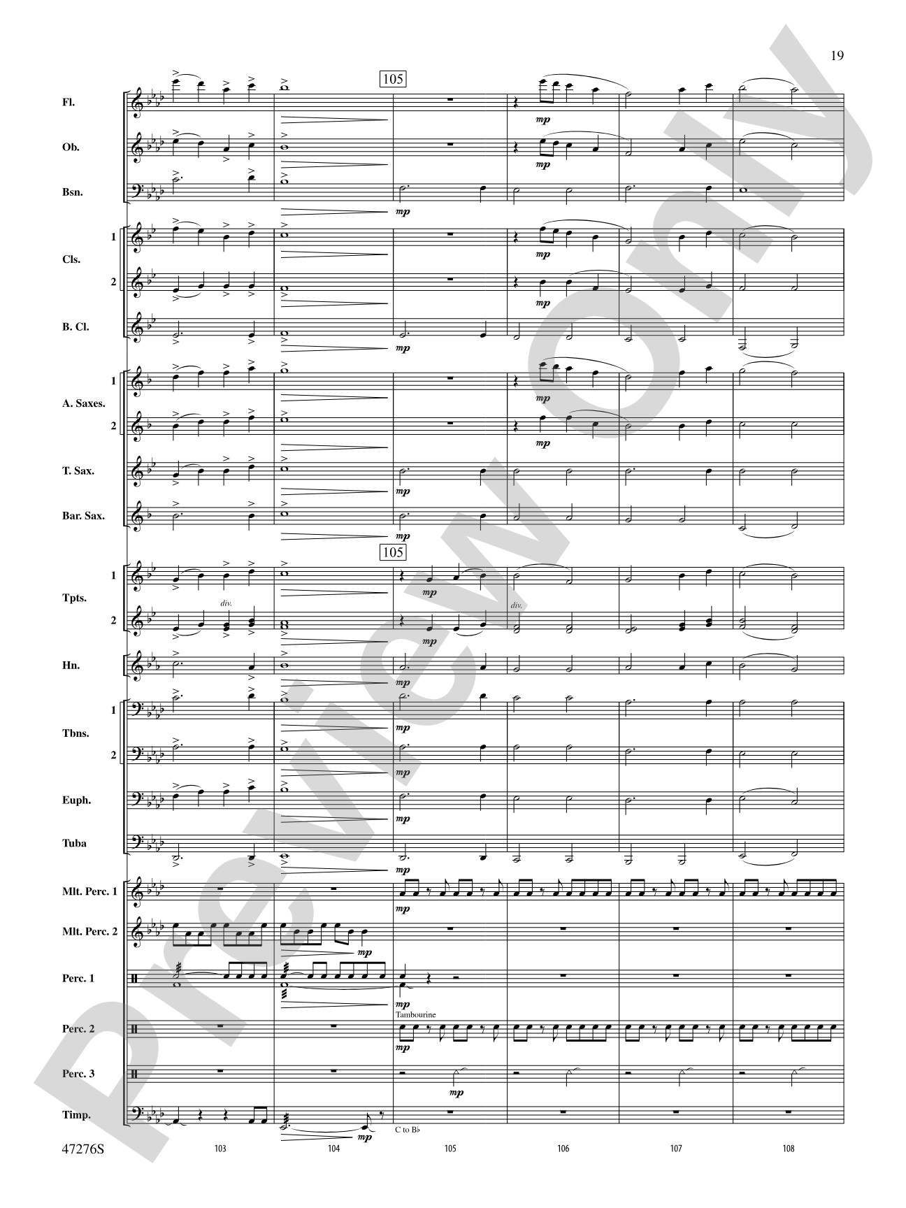 Journey: Concert Band Conductor Score & Parts