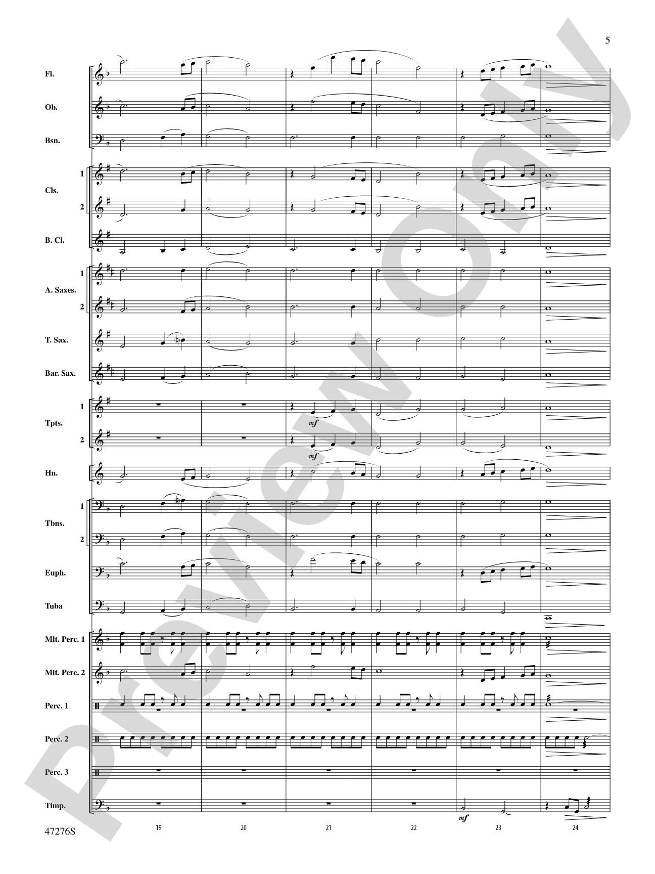 Journey: Concert Band Conductor Score & Parts