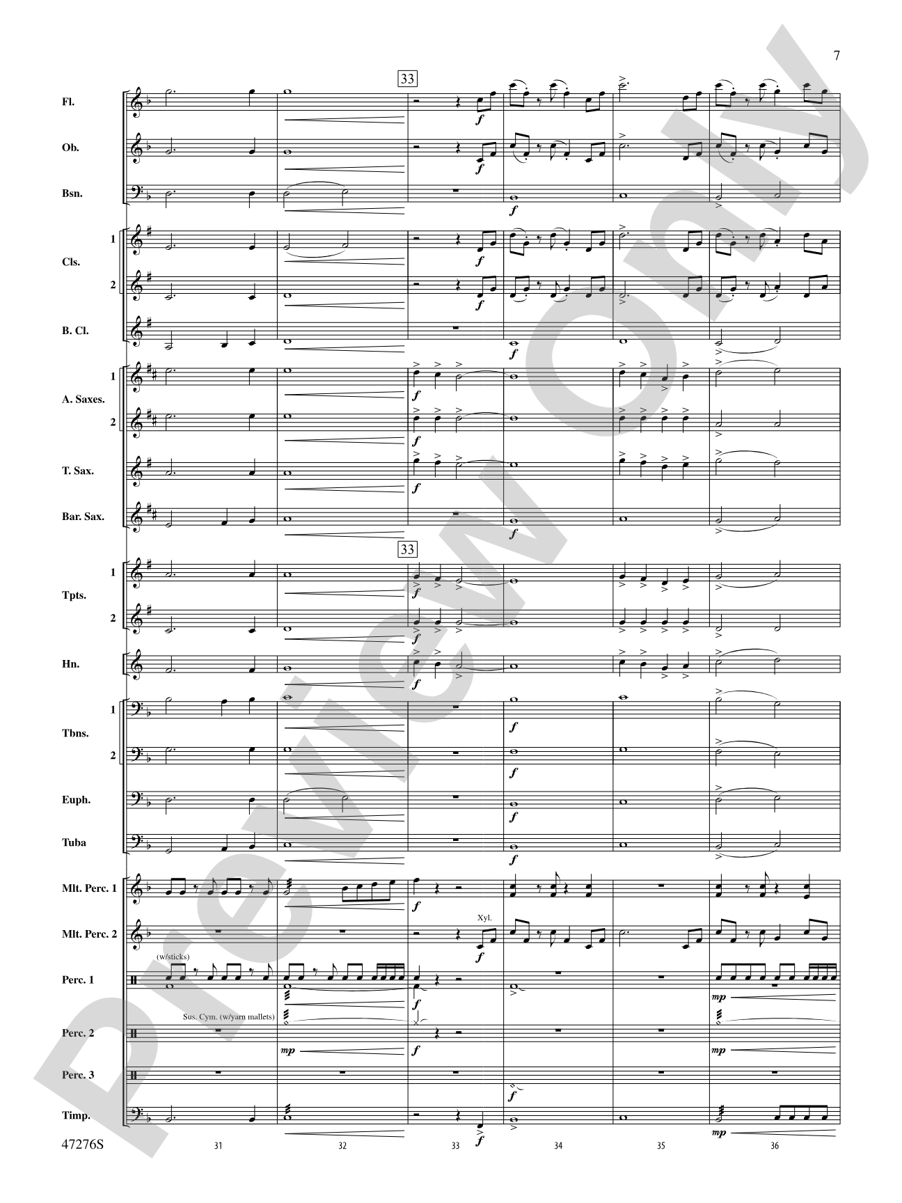 Journey: Concert Band Conductor Score & Parts