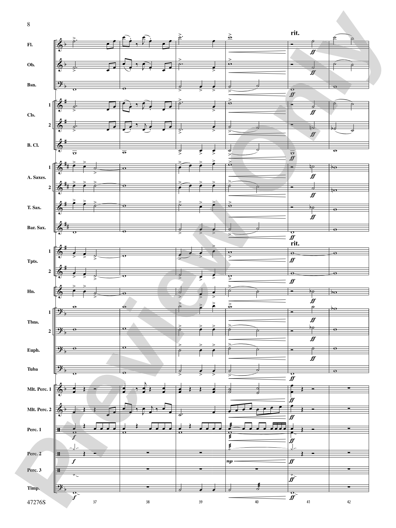 Journey: Concert Band Conductor Score & Parts