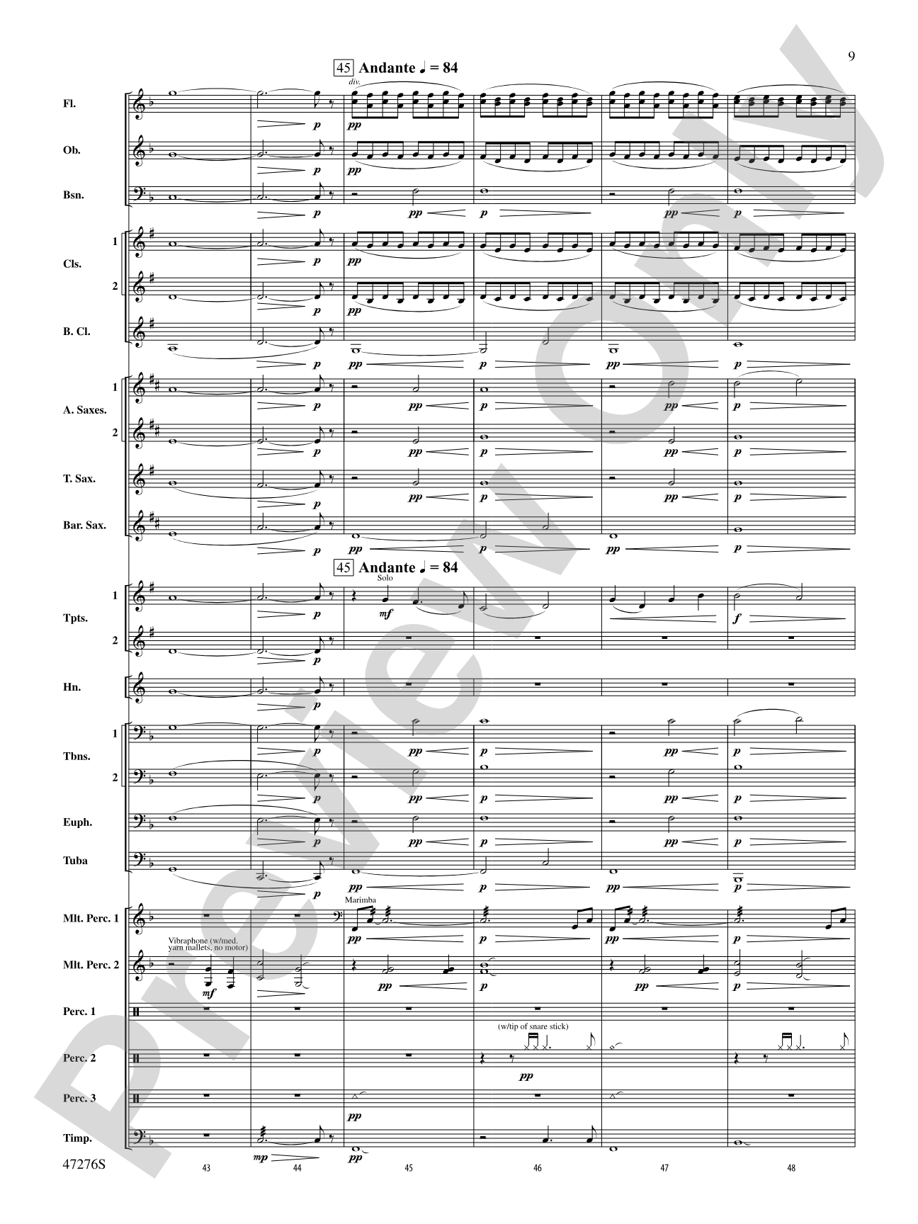 Journey: Concert Band Conductor Score & Parts
