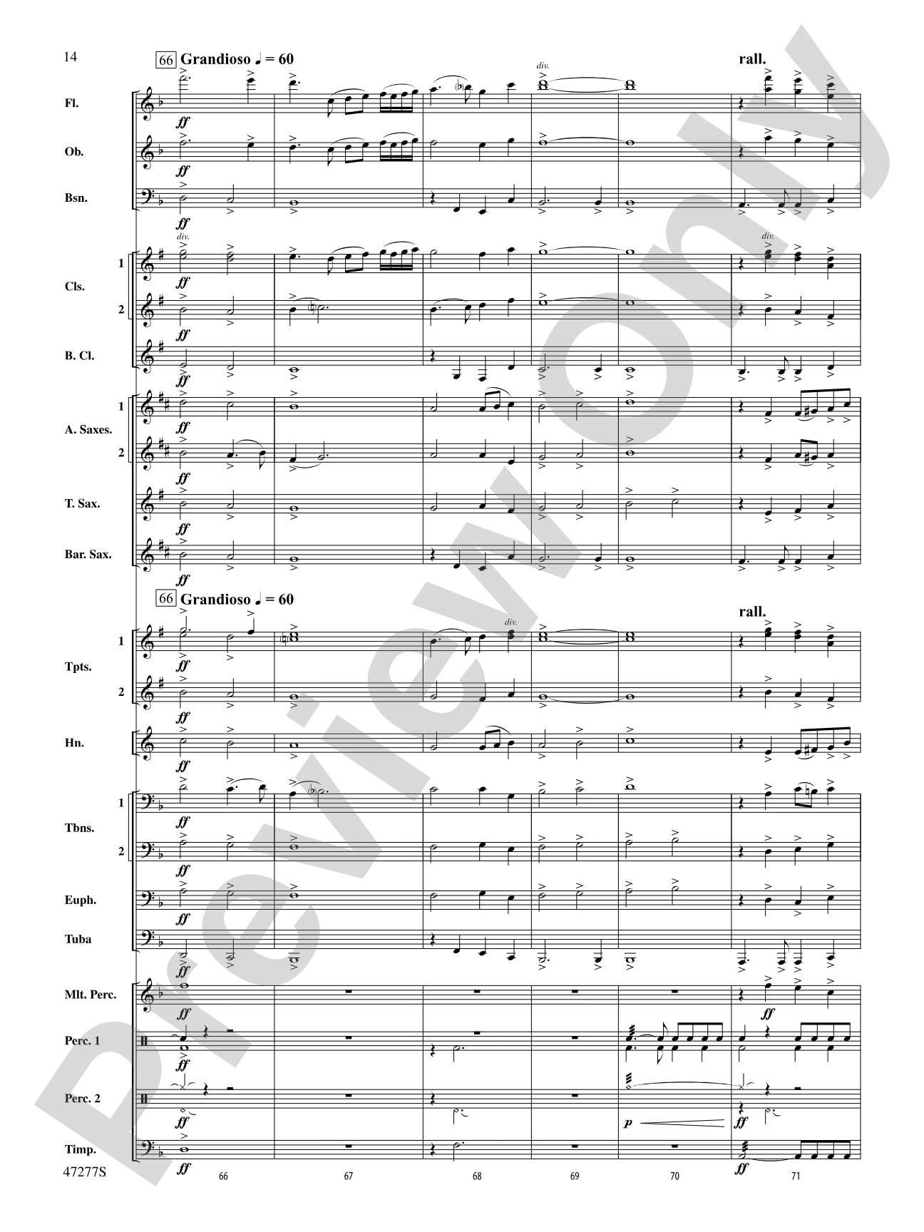 Legion: Concert Band Conductor Score & Parts