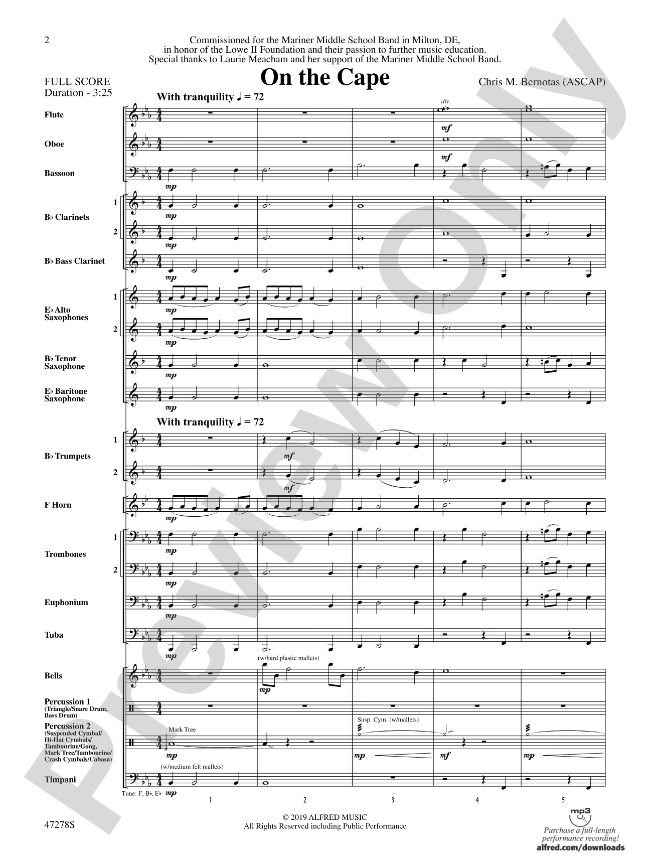 On the Cape: Concert Band Conductor Score & Parts