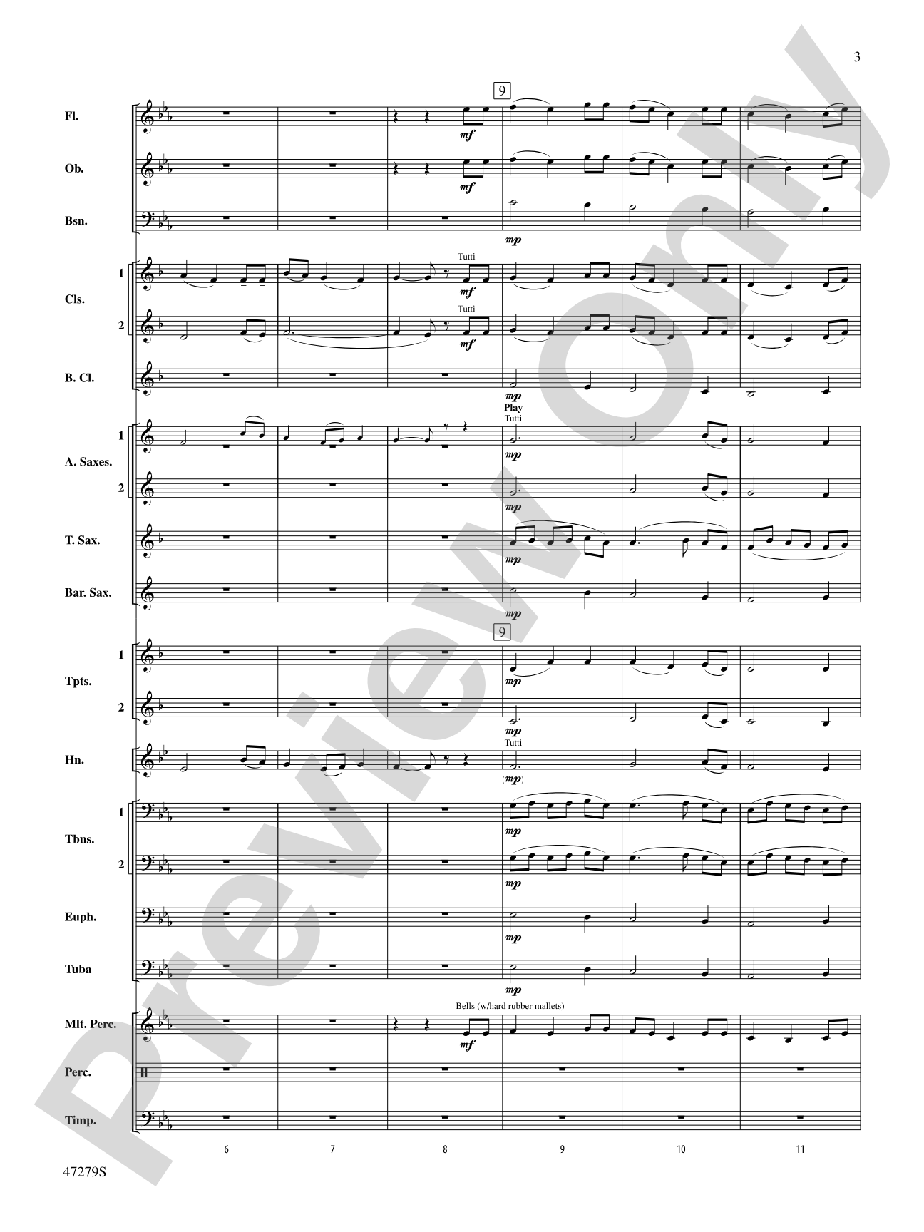 Beach Spring: Concert Band Conductor Score & Parts