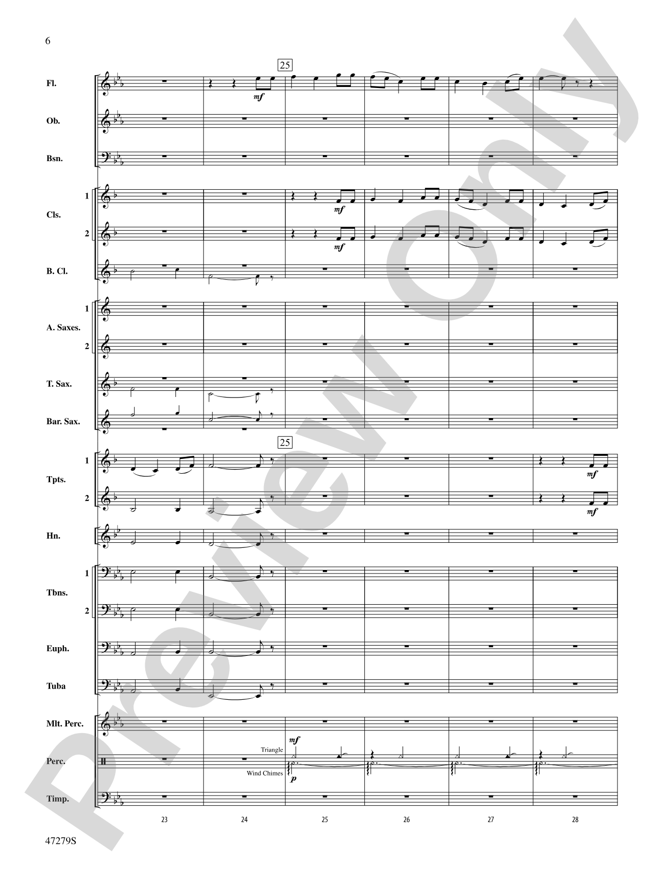 Beach Spring: Concert Band Conductor Score & Parts