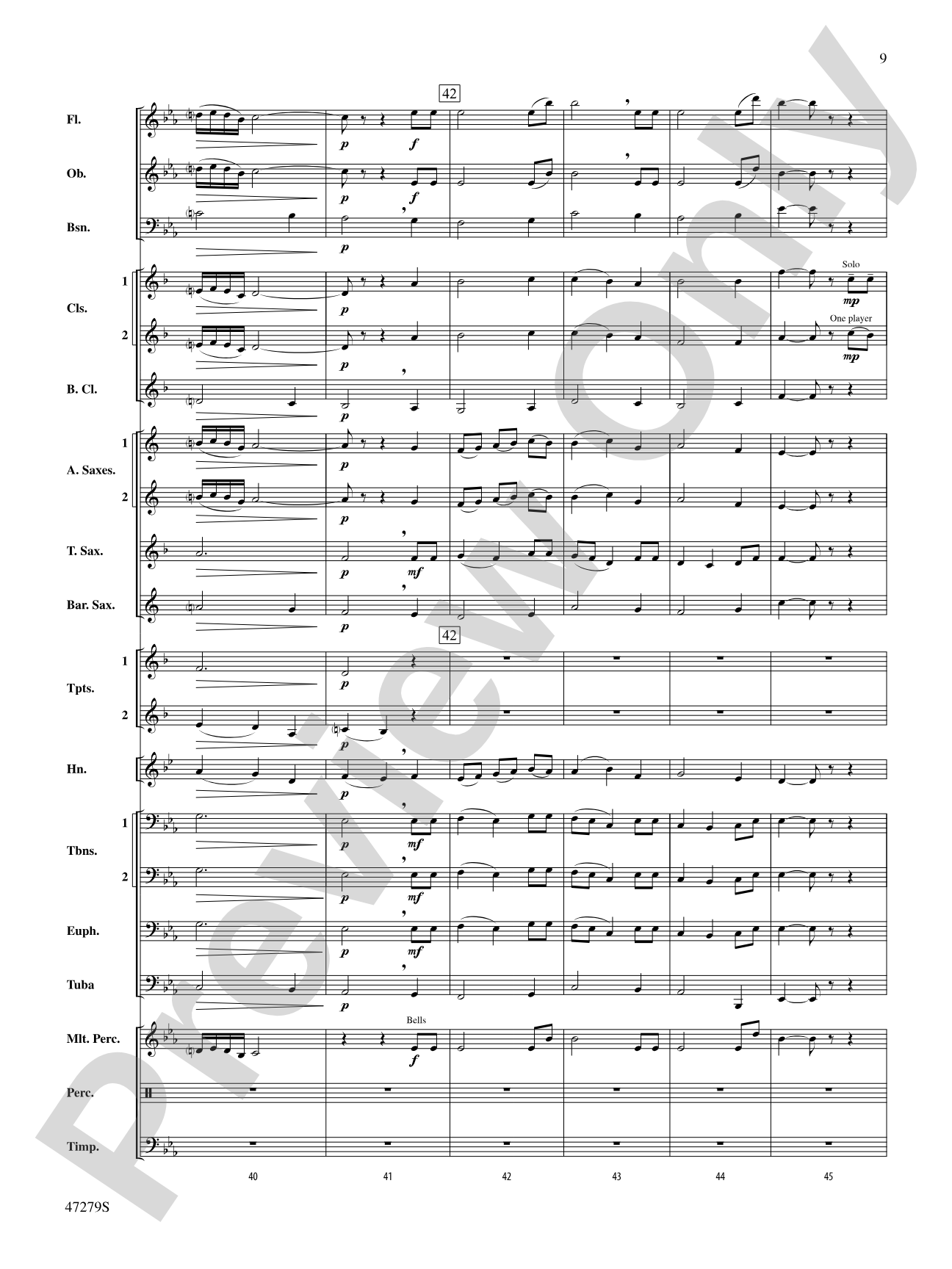 Beach Spring: Concert Band Conductor Score & Parts