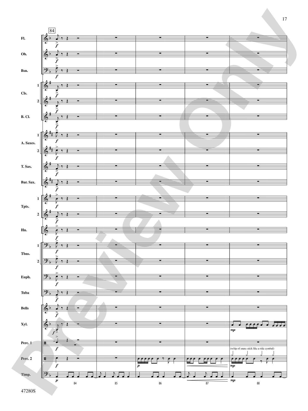 Typhoon: Concert Band Conductor Score & Parts