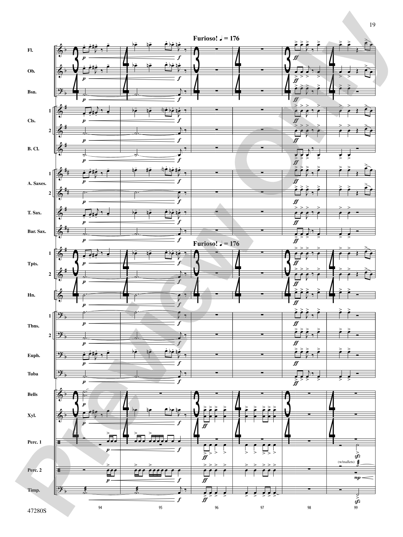 Typhoon: Concert Band Conductor Score & Parts