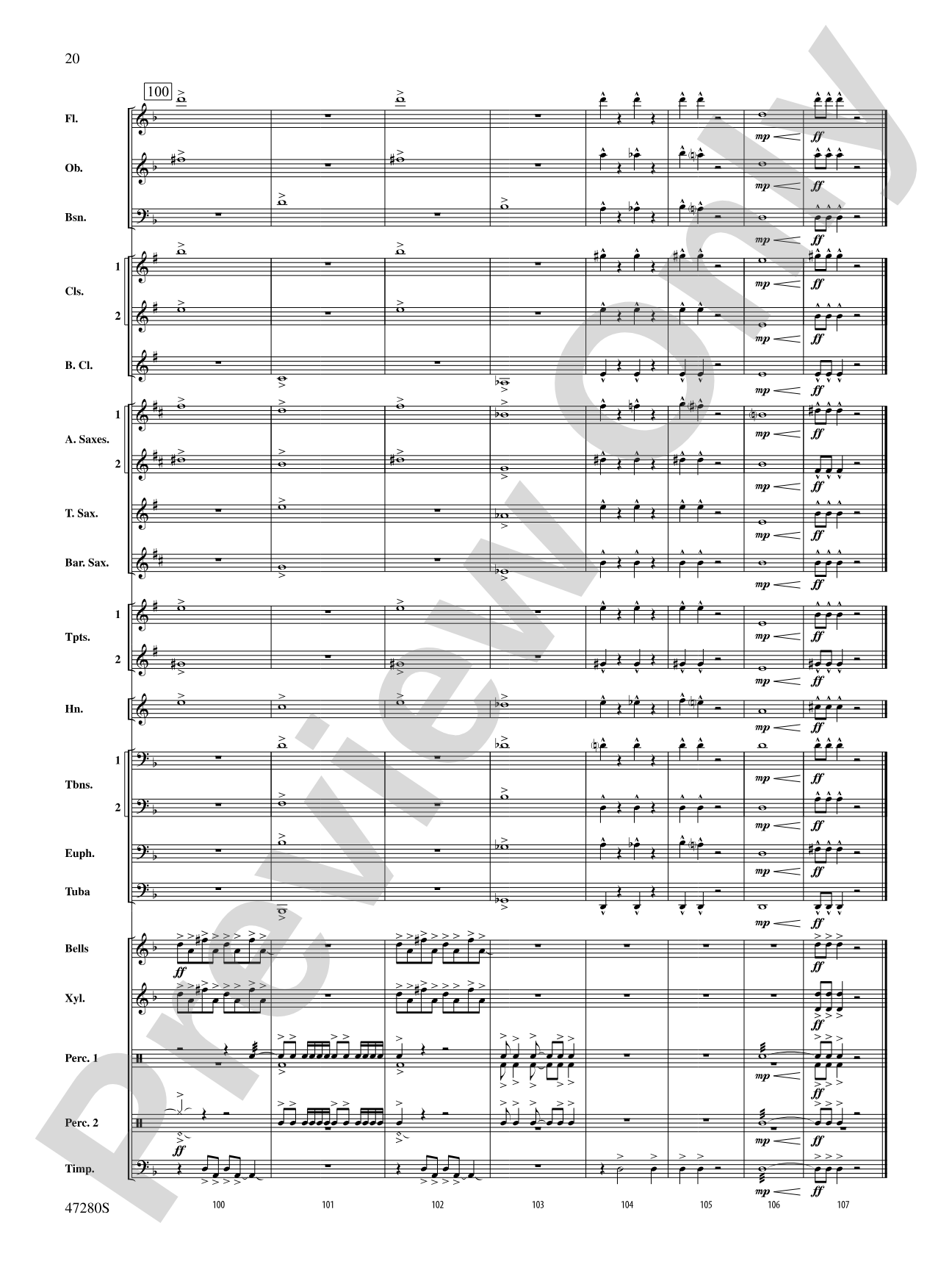 Typhoon: Concert Band Conductor Score & Parts