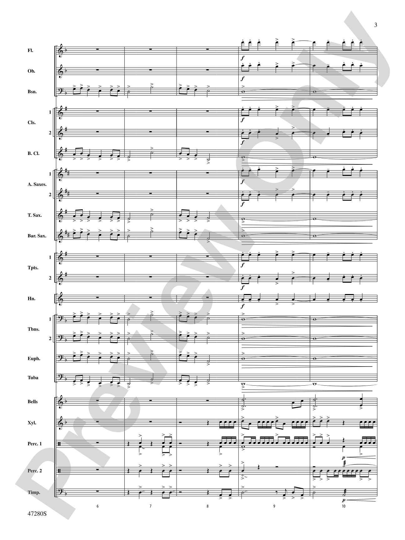 Typhoon: Concert Band Conductor Score & Parts