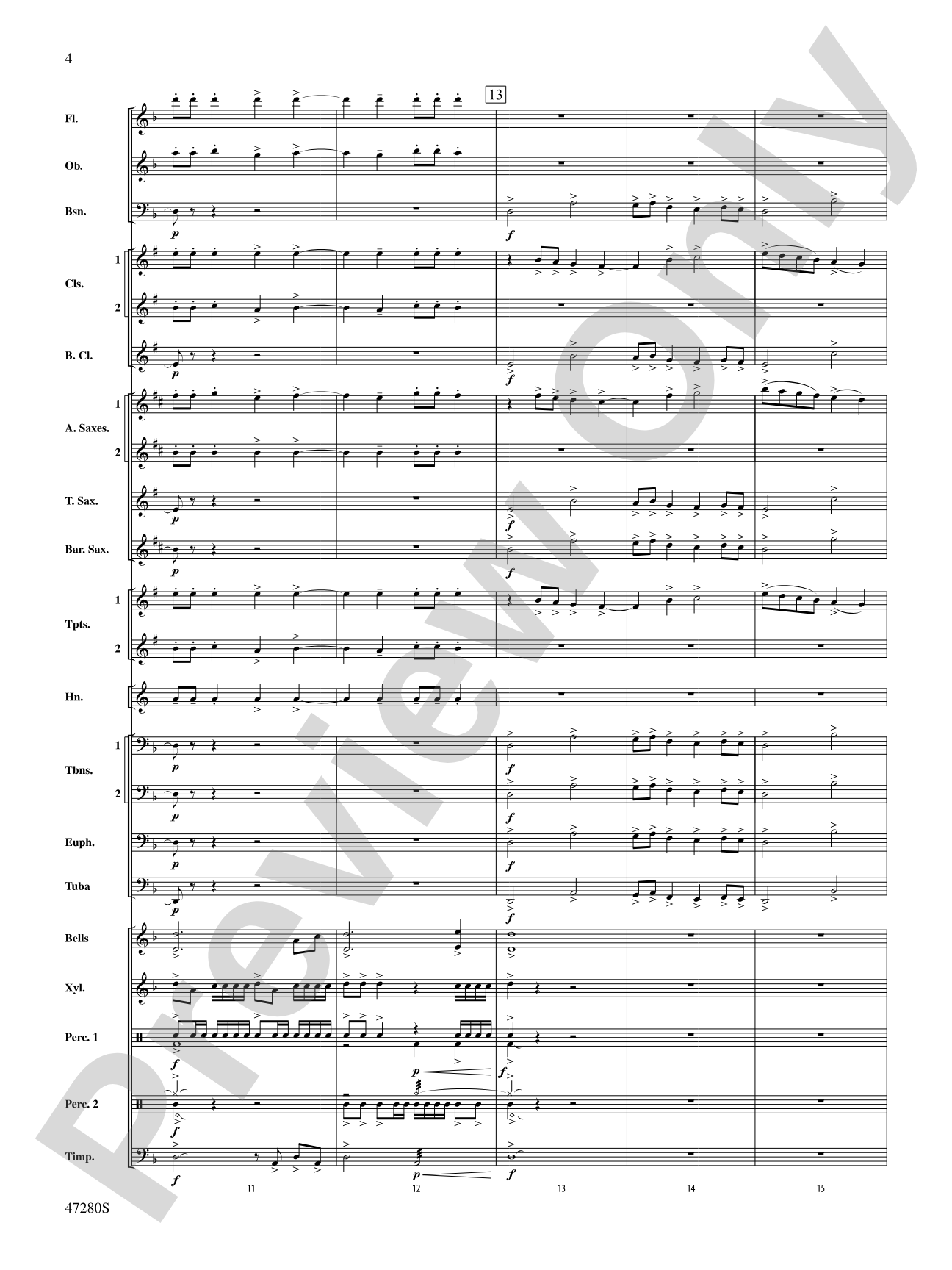 Typhoon: Concert Band Conductor Score & Parts