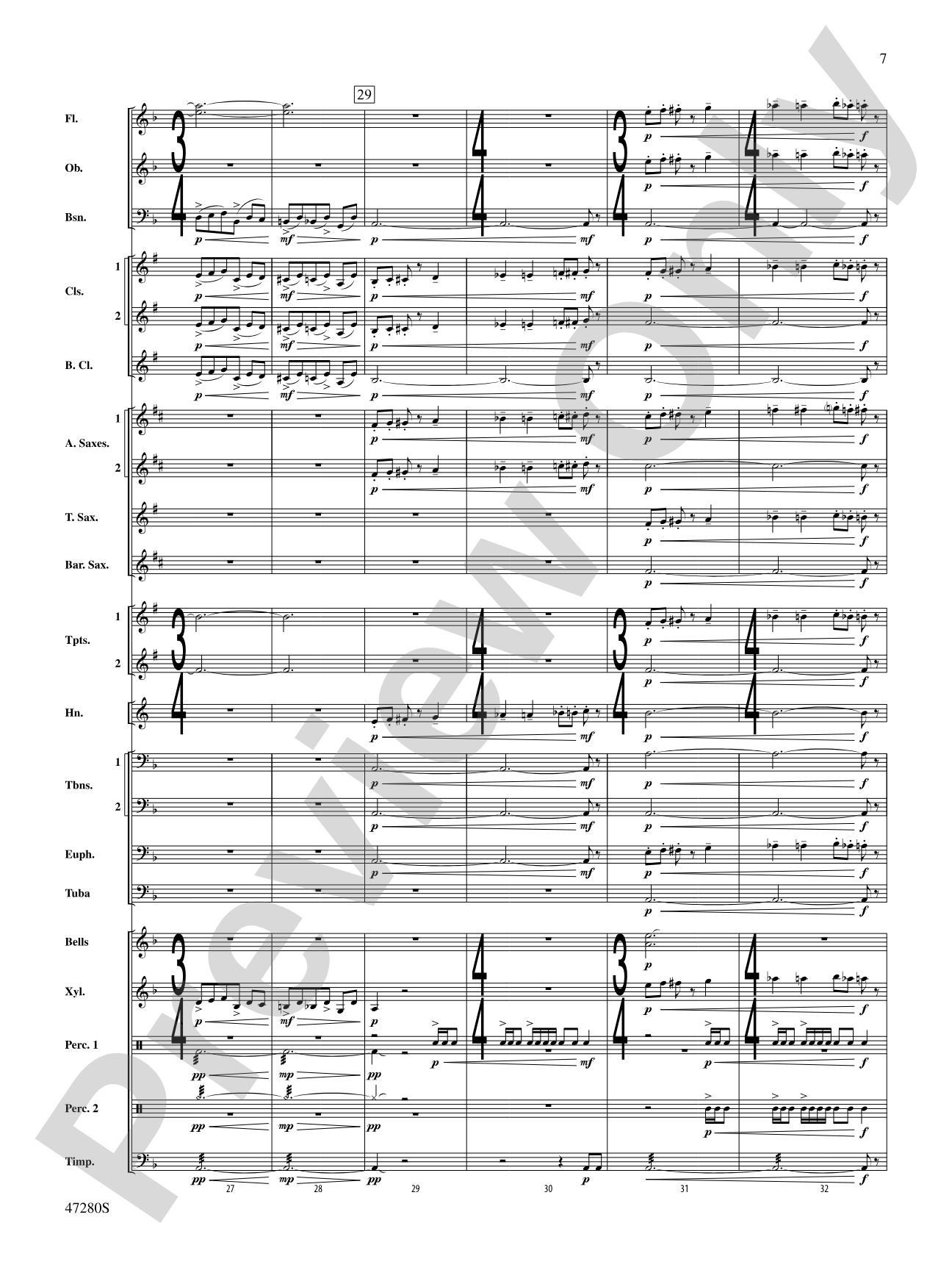 Typhoon: Concert Band Conductor Score & Parts