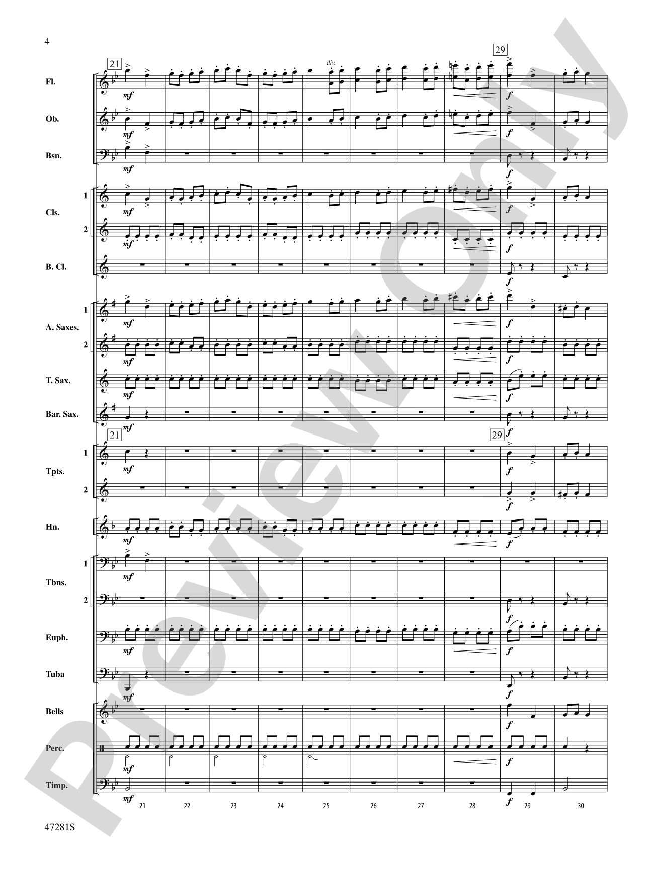 Farandole: Concert Band Conductor Score & Parts
