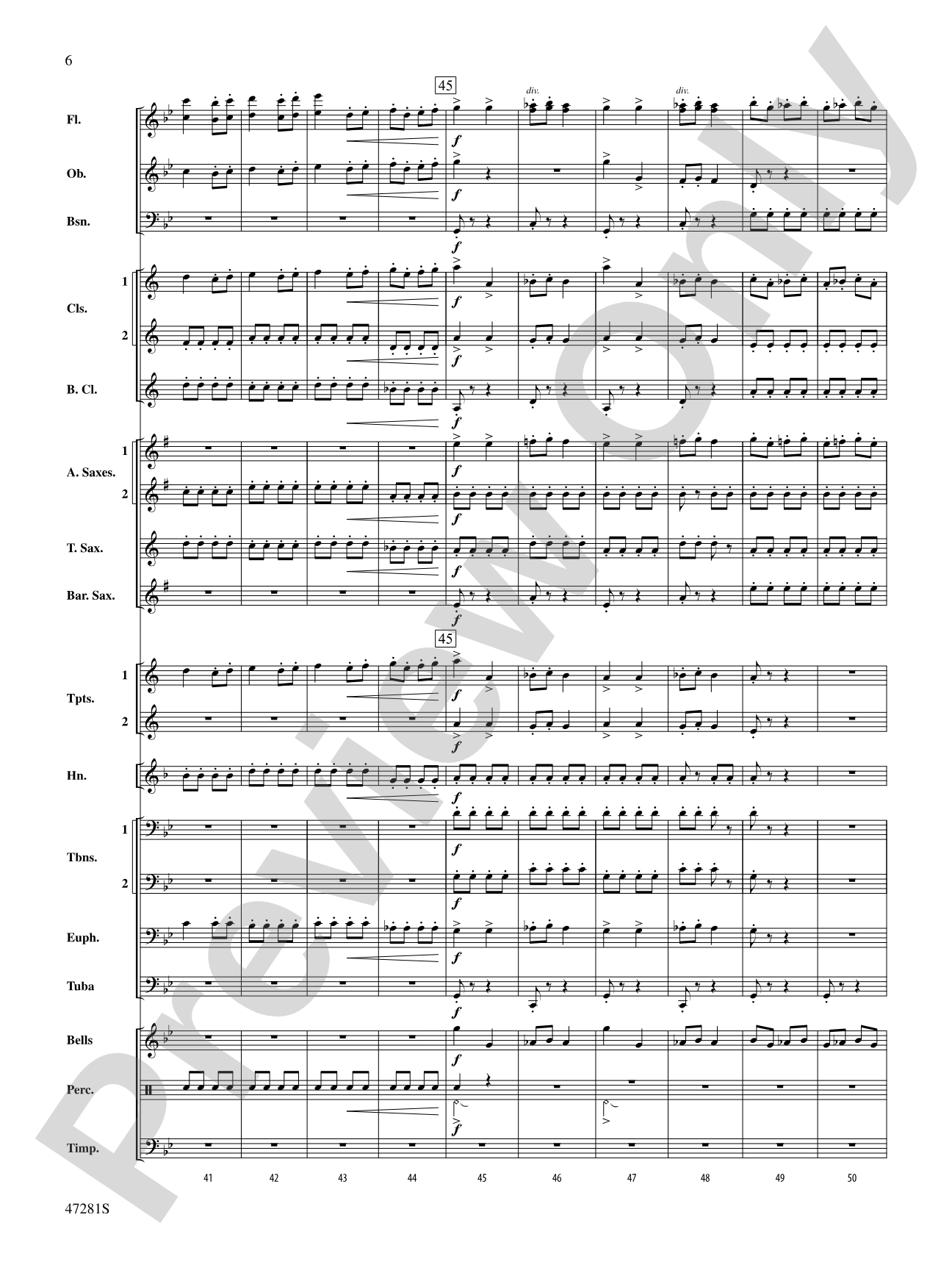 Farandole: Concert Band Conductor Score & Parts