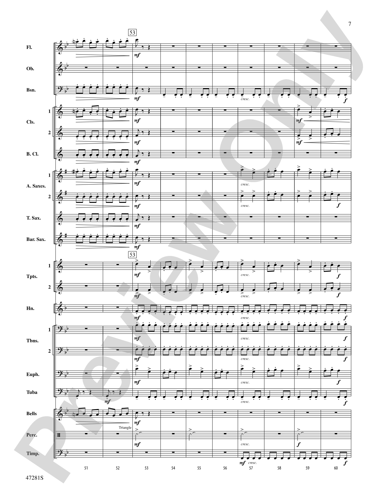 Farandole: Concert Band Conductor Score & Parts