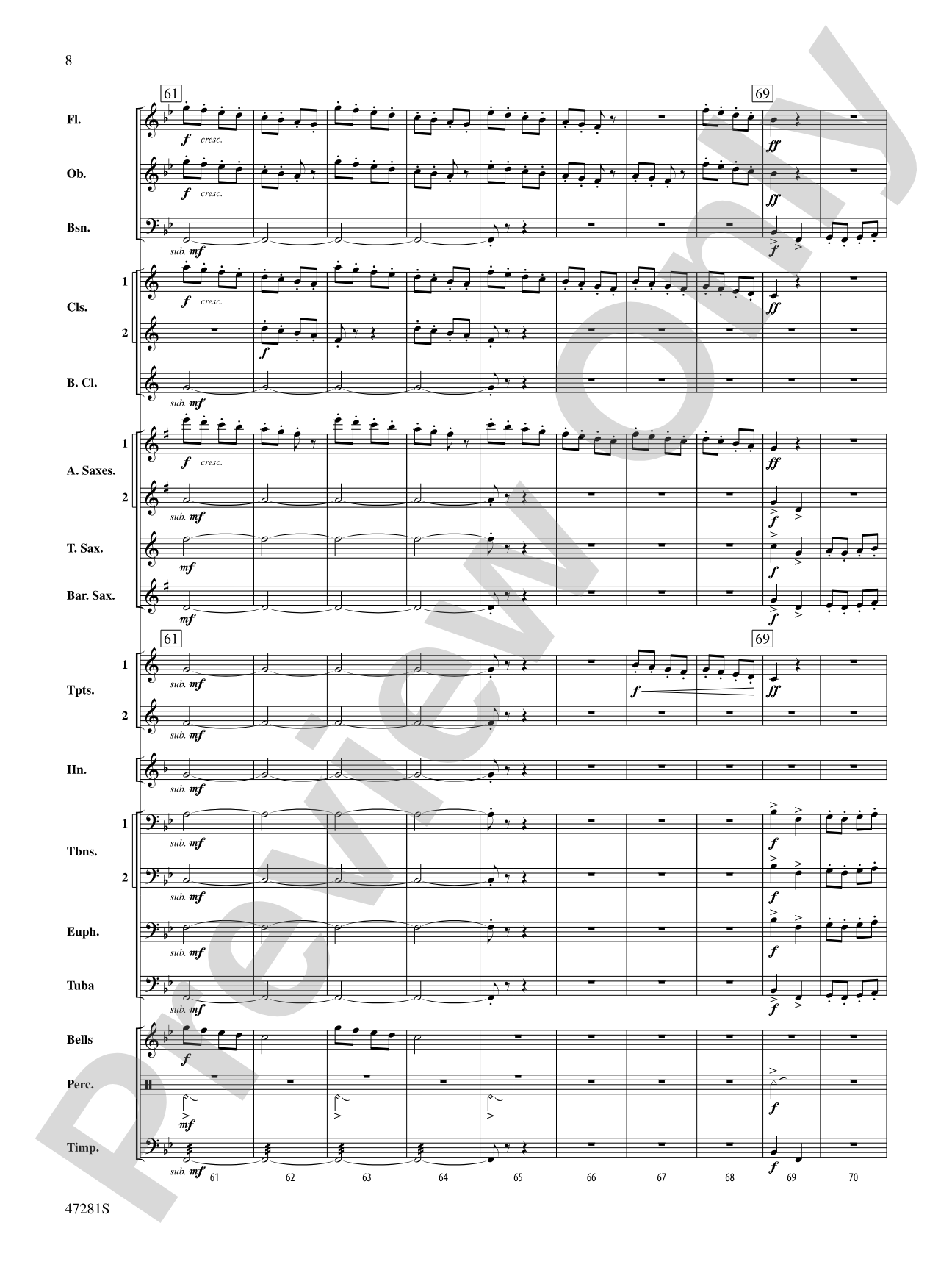 Farandole: Concert Band Conductor Score & Parts