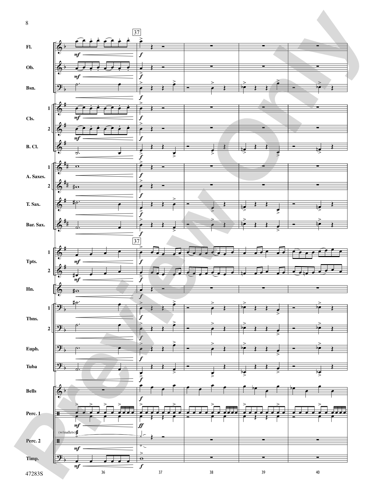 Red Giant: Concert Band Conductor Score & Parts