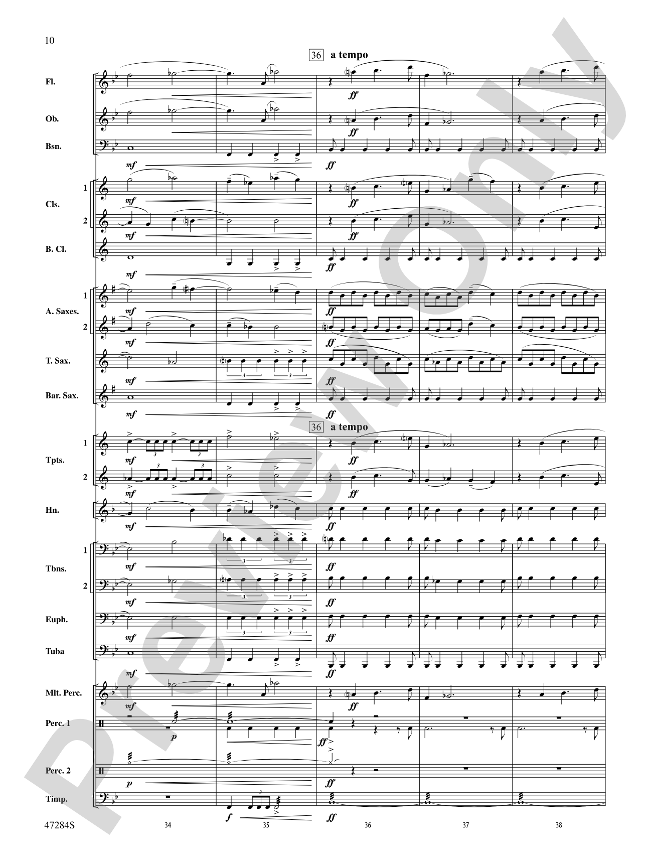 The Hiding Place: Concert Band Conductor Score & Parts