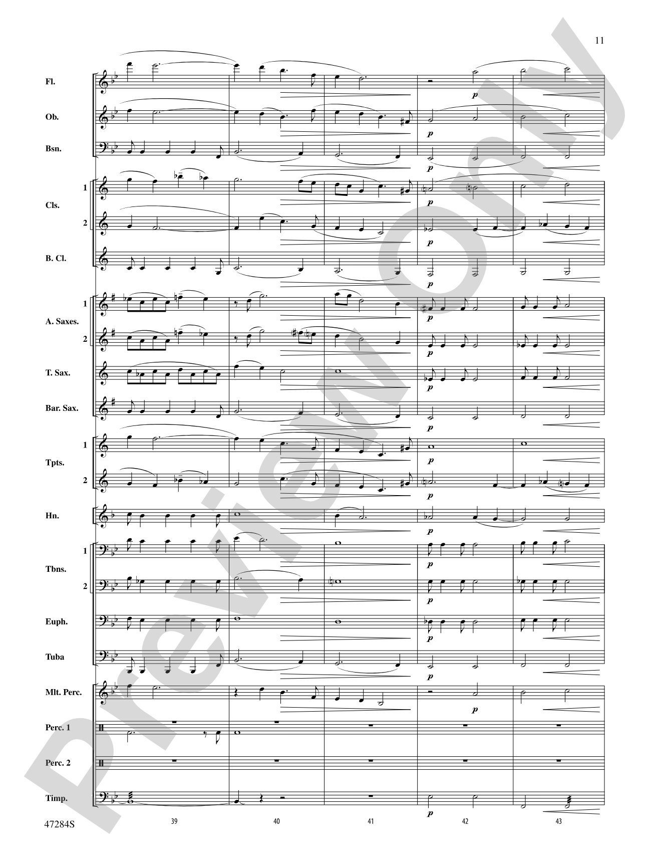The Hiding Place: Concert Band Conductor Score & Parts