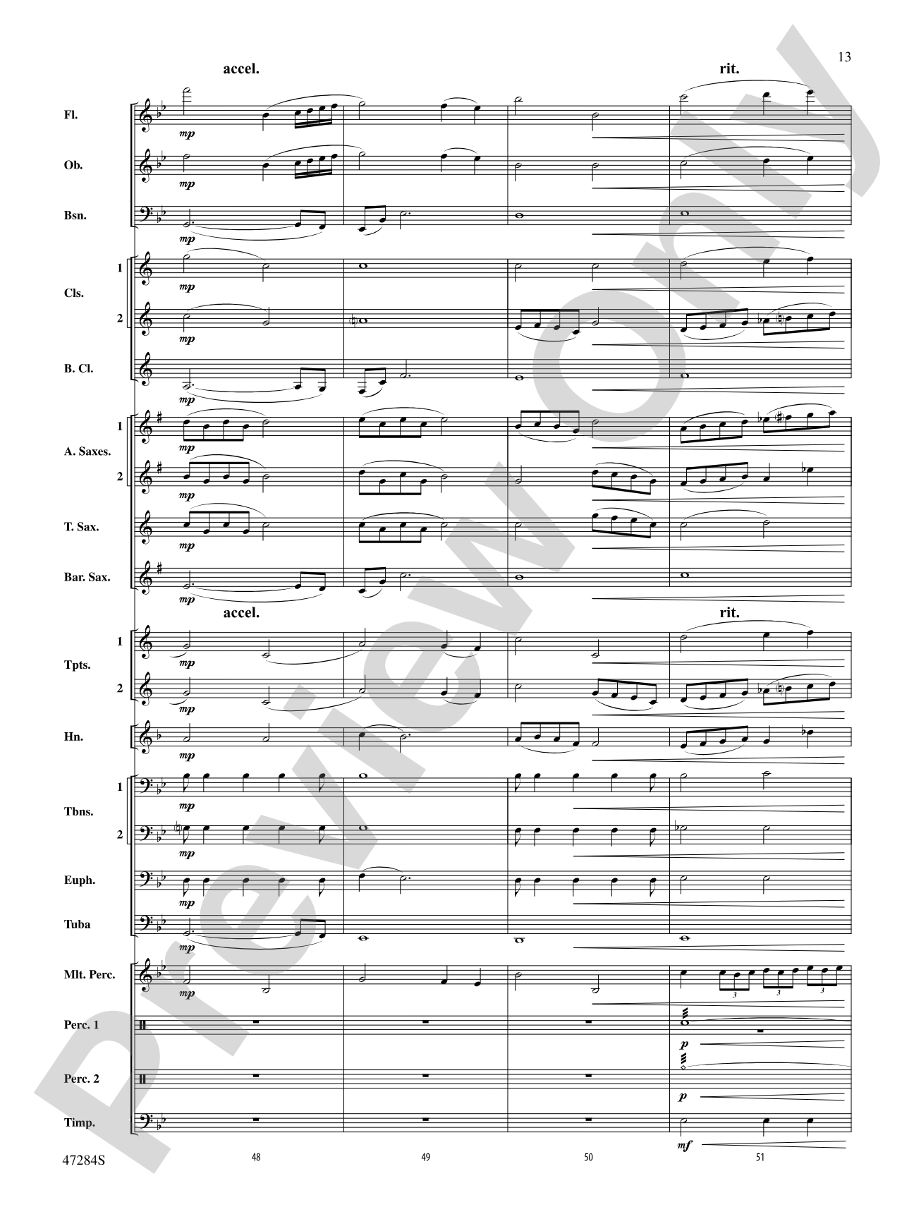 The Hiding Place: Concert Band Conductor Score & Parts