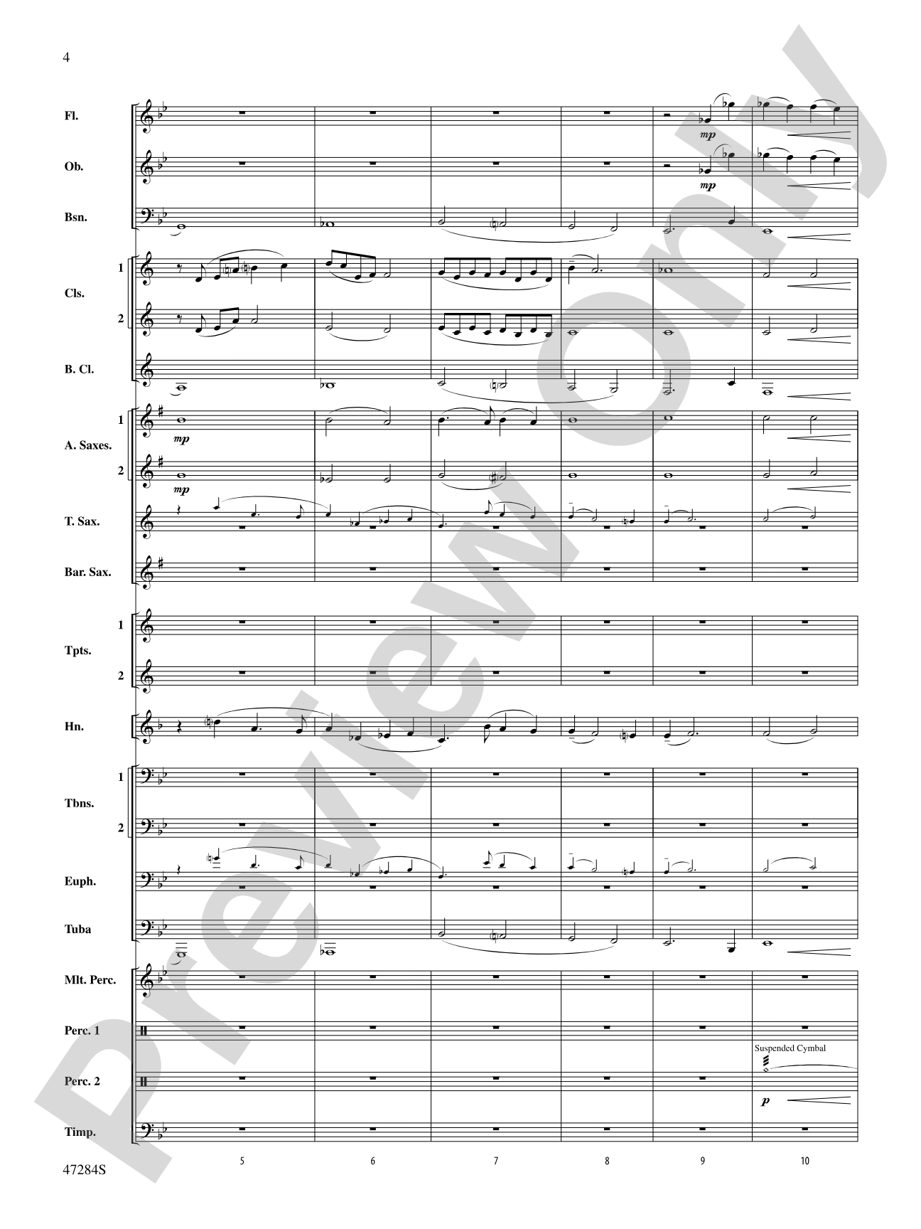 The Hiding Place: Concert Band Conductor Score & Parts