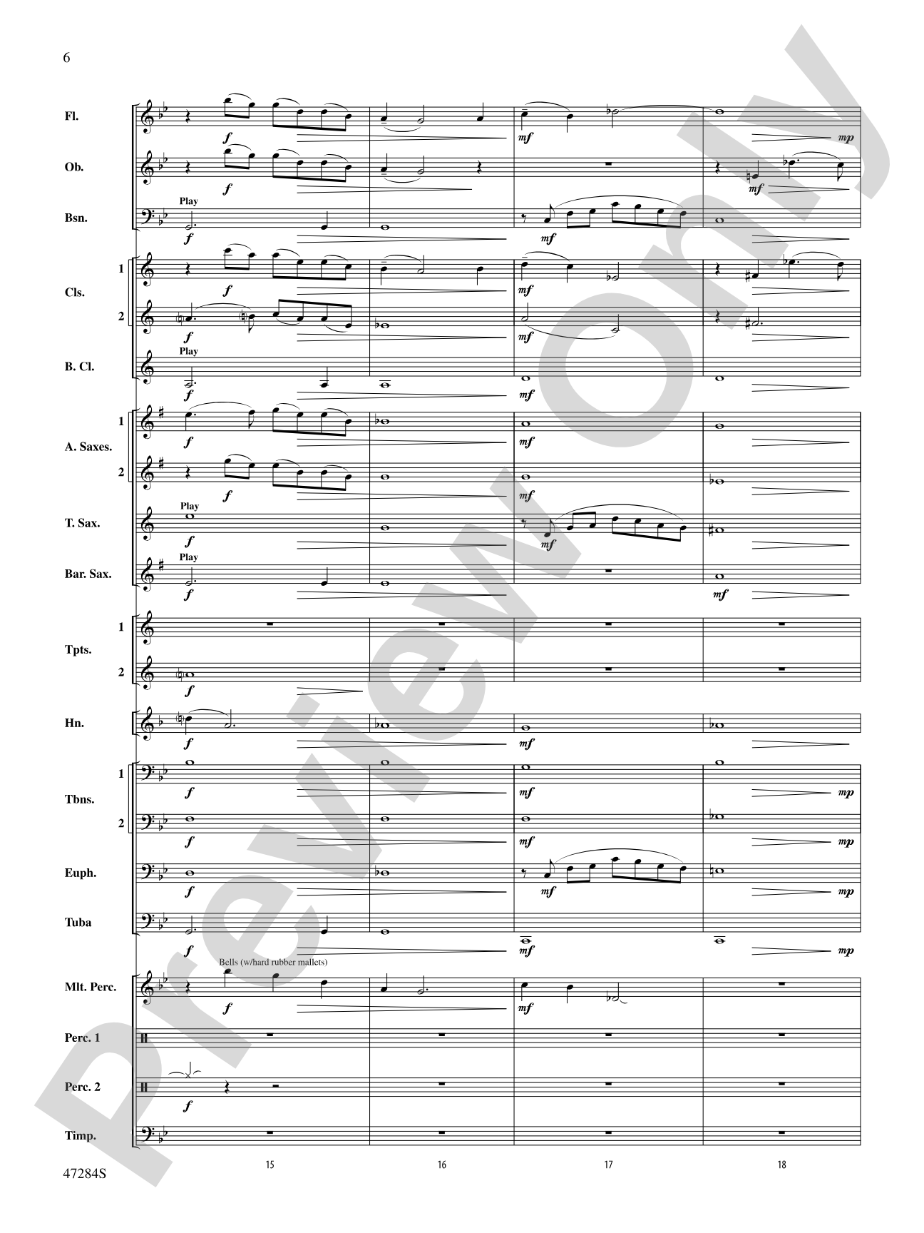 The Hiding Place: Concert Band Conductor Score & Parts