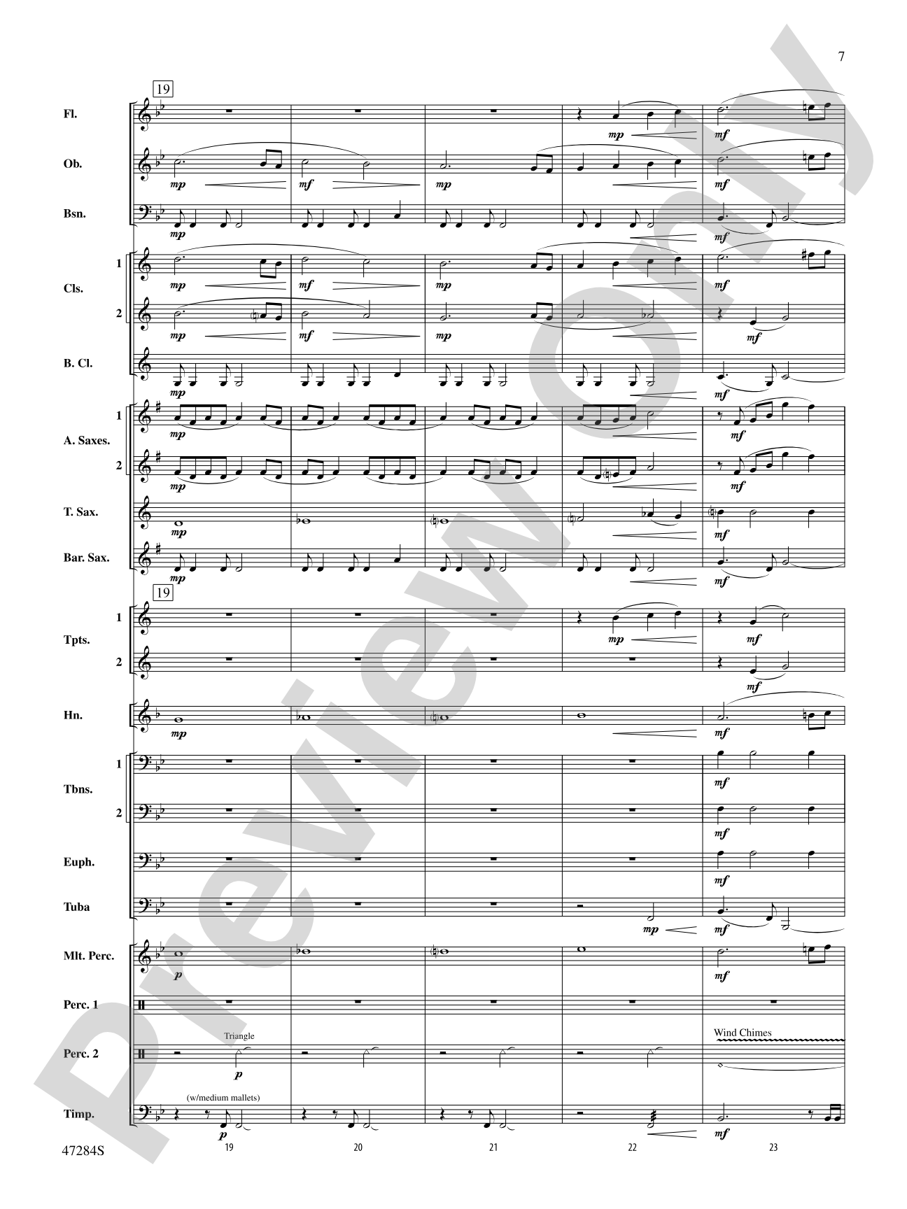 The Hiding Place: Concert Band Conductor Score & Parts