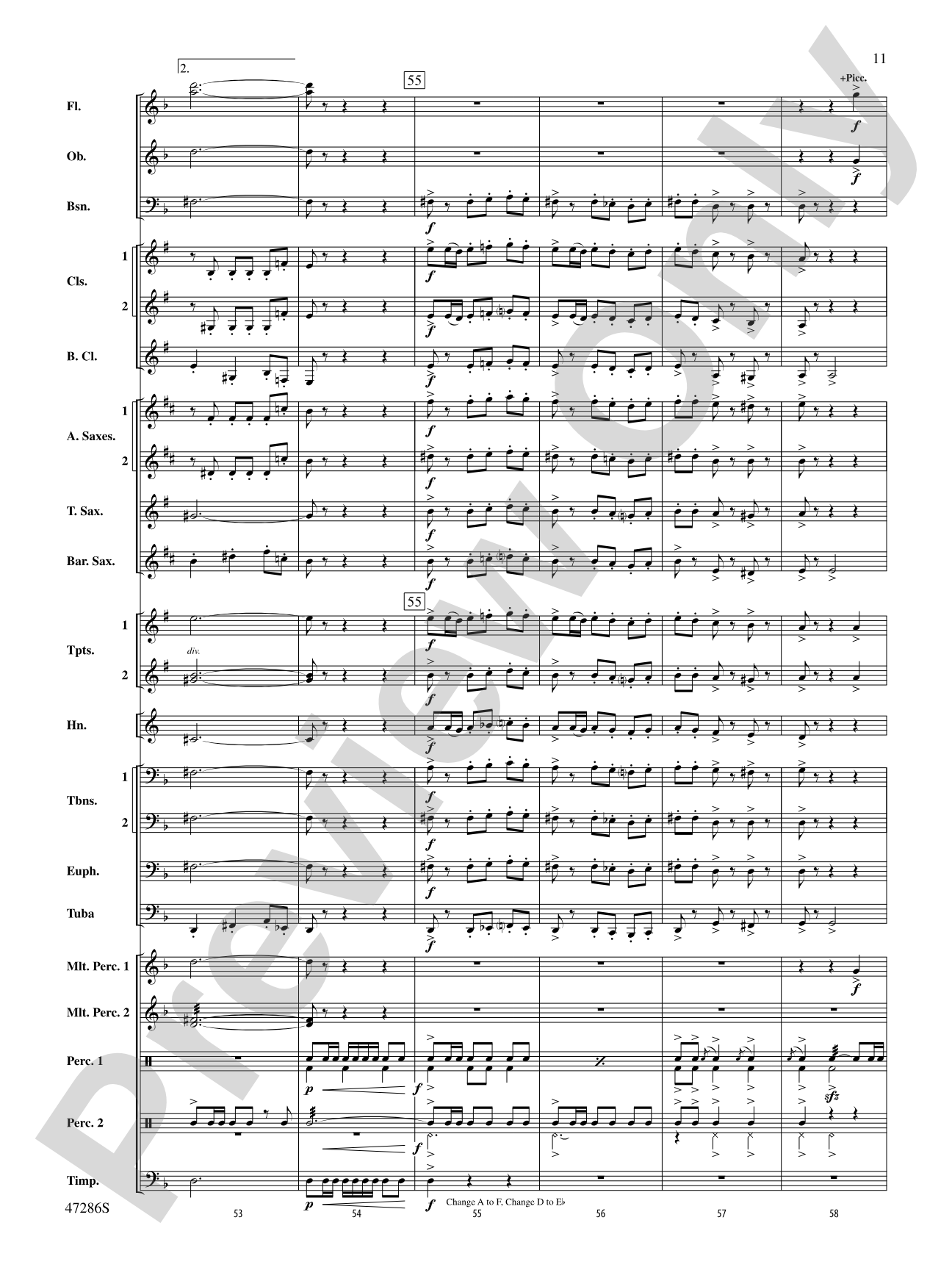 El Zorro Rojo: Concert Band Conductor Score & Parts