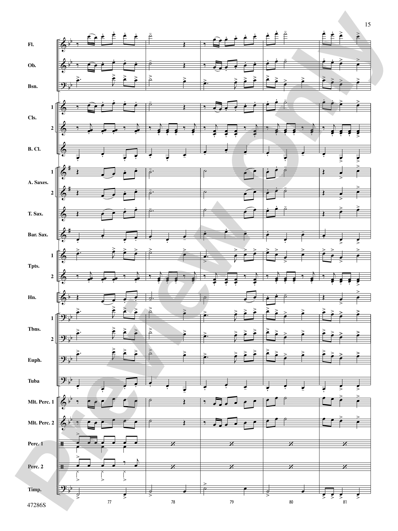 El Zorro Rojo: Concert Band Conductor Score & Parts