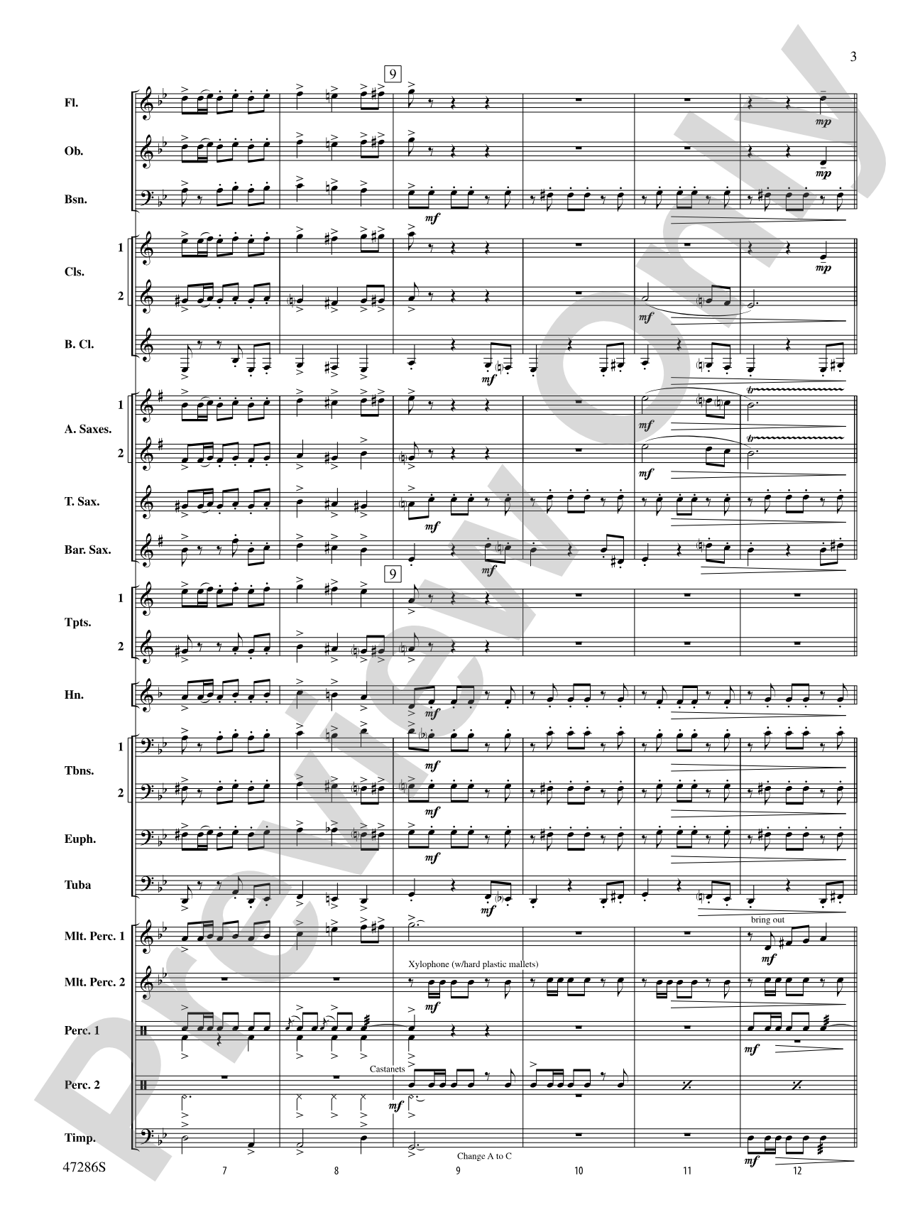El Zorro Rojo: Concert Band Conductor Score & Parts