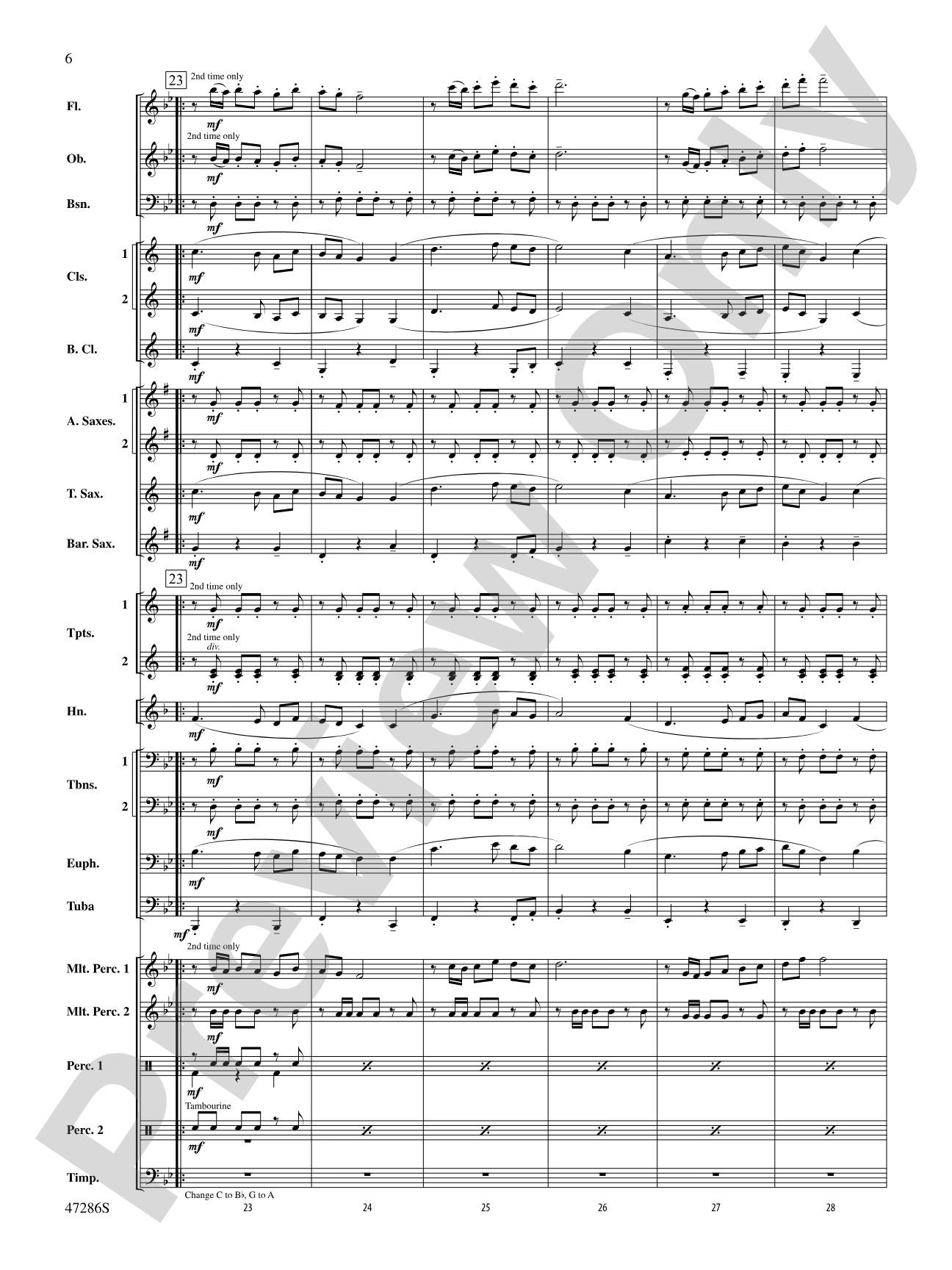 El Zorro Rojo: Concert Band Conductor Score & Parts