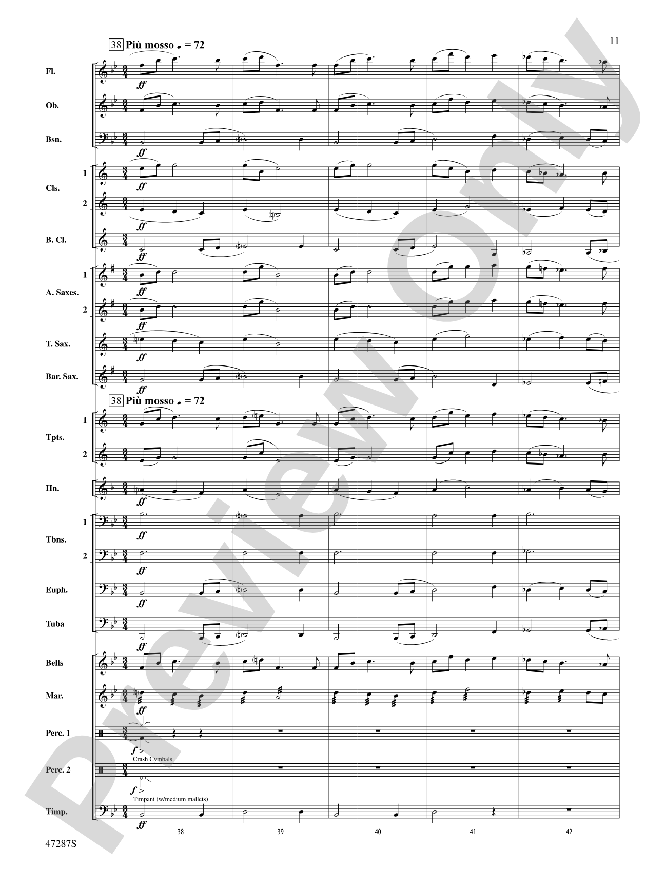 Where Morning Dawns, Where Evening Fades: Concert Band Conductor Score & Parts
