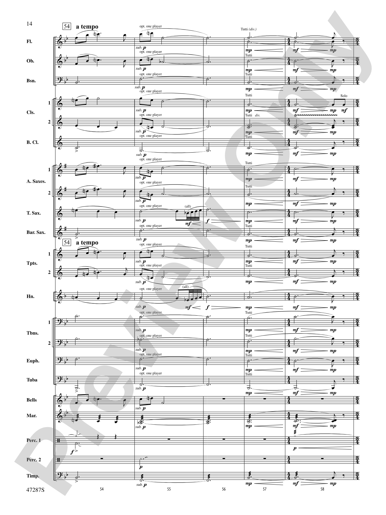 Where Morning Dawns, Where Evening Fades: Concert Band Conductor Score & Parts