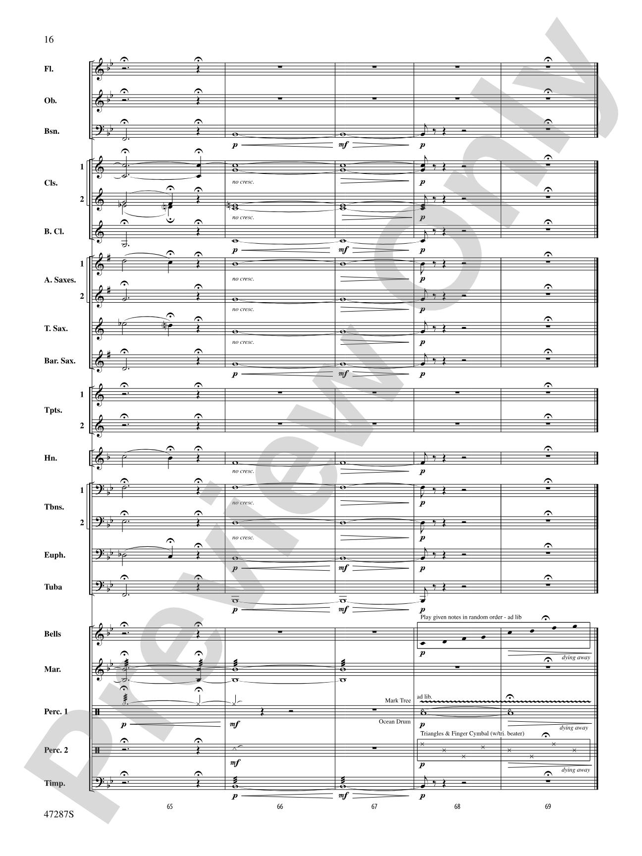 Where Morning Dawns, Where Evening Fades: Concert Band Conductor Score & Parts