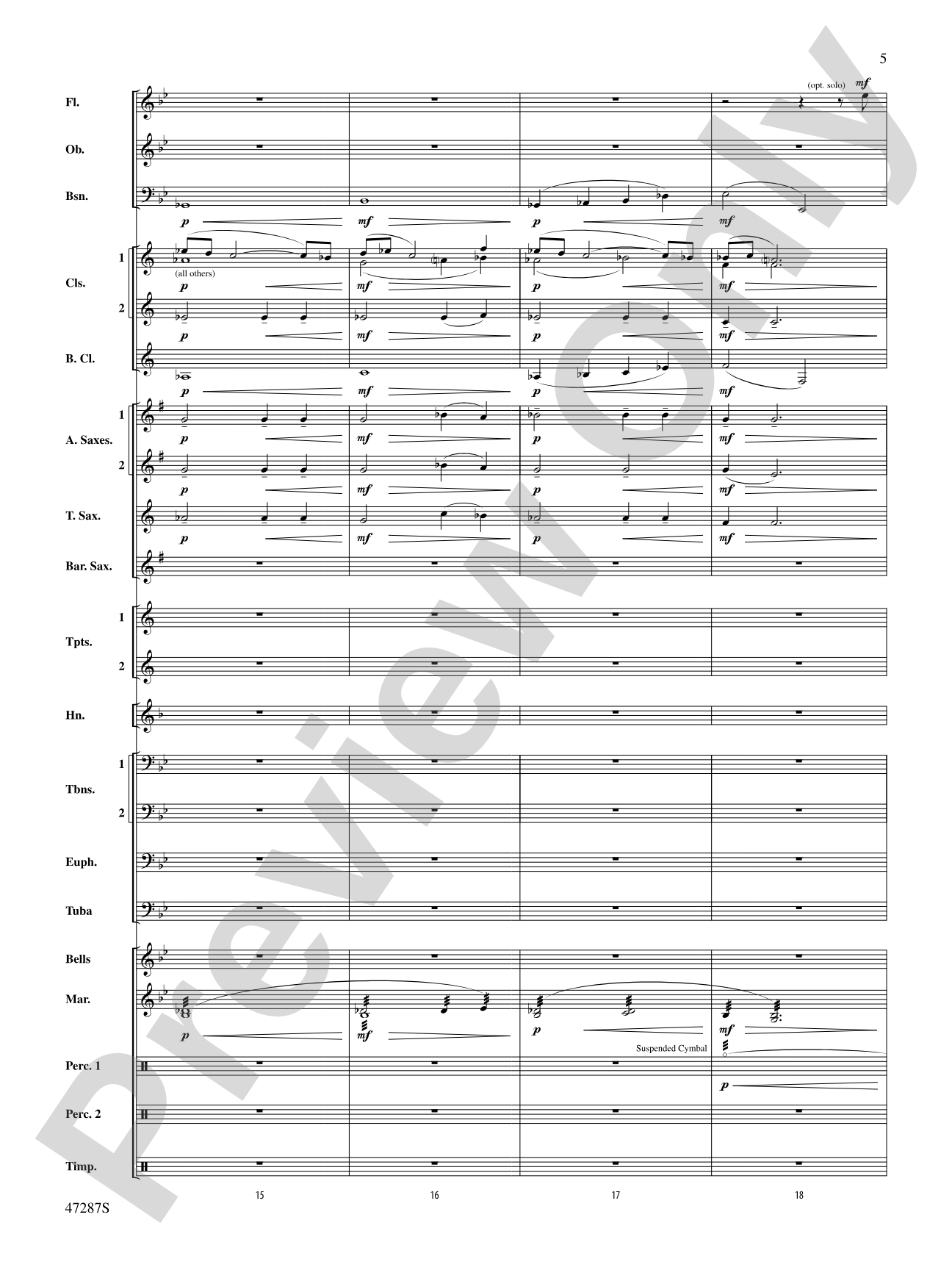 Where Morning Dawns, Where Evening Fades: Concert Band Conductor Score & Parts