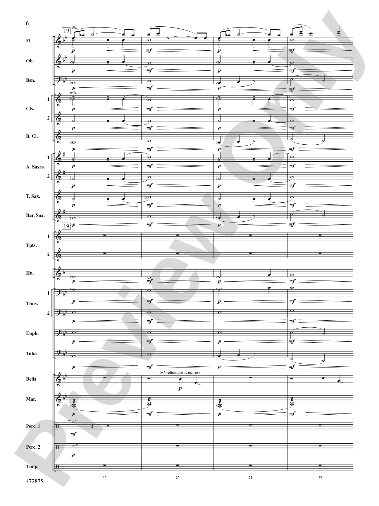 Where Morning Dawns, Where Evening Fades: Concert Band Conductor Score & Parts