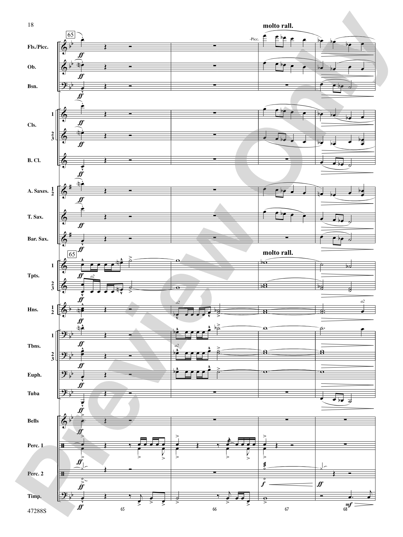 Riverside Overture: Concert Band Conductor Score & Parts
