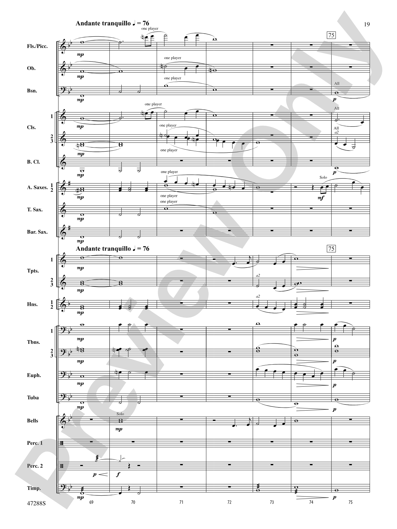 Riverside Overture: Concert Band Conductor Score & Parts