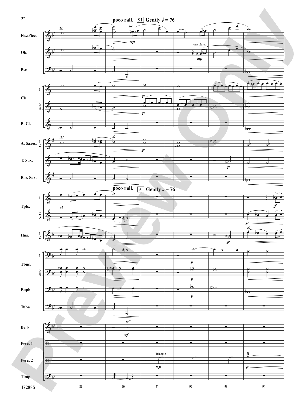 Riverside Overture: Concert Band Conductor Score & Parts